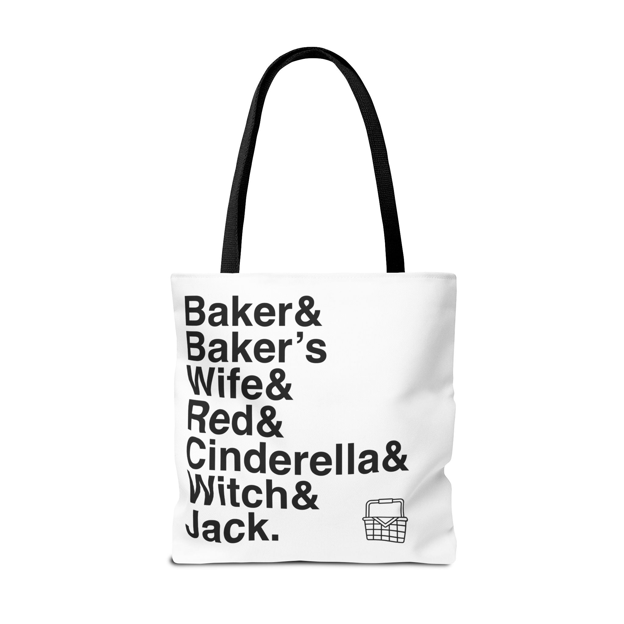 Into the Woods Tote Bag - Sondheim Musical Names List Bag | Baker, Witch, Giant Broadway Gift, Durable Canvas