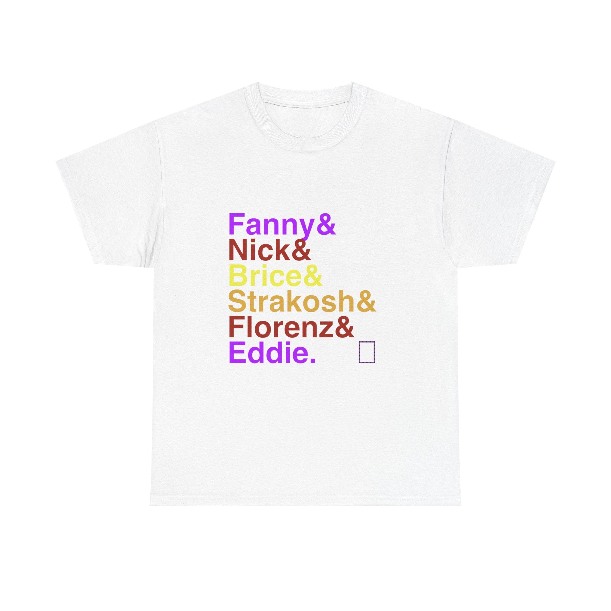 Funny Girl T-Shirt - Fanny Brice, Nick Arnstein Names List Tee | Don't Rain on My Parade Broadway Musical Gift