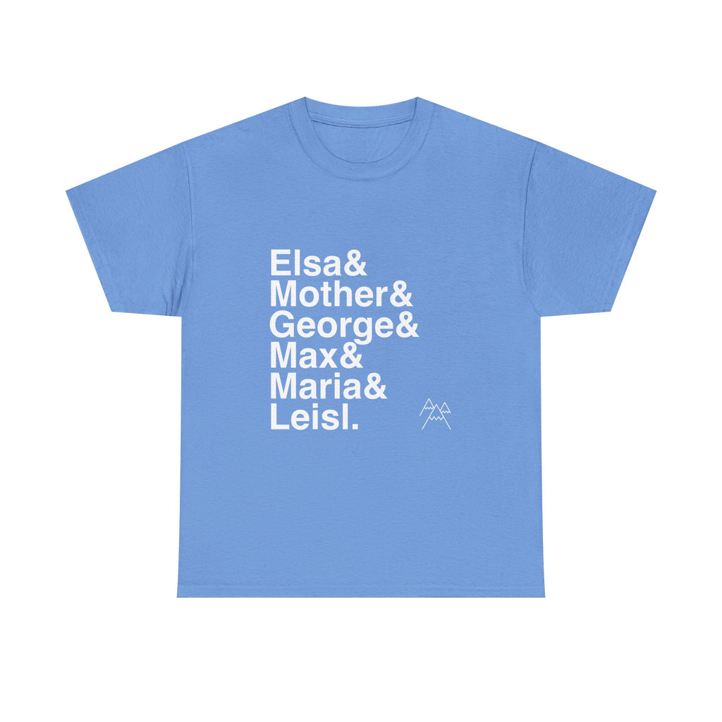 The Sound of Music T-Shirt - Maria, Von Trapp Family Names List Tee | Do-Re-Mi Rodgers & Hammerstein Musical Gift