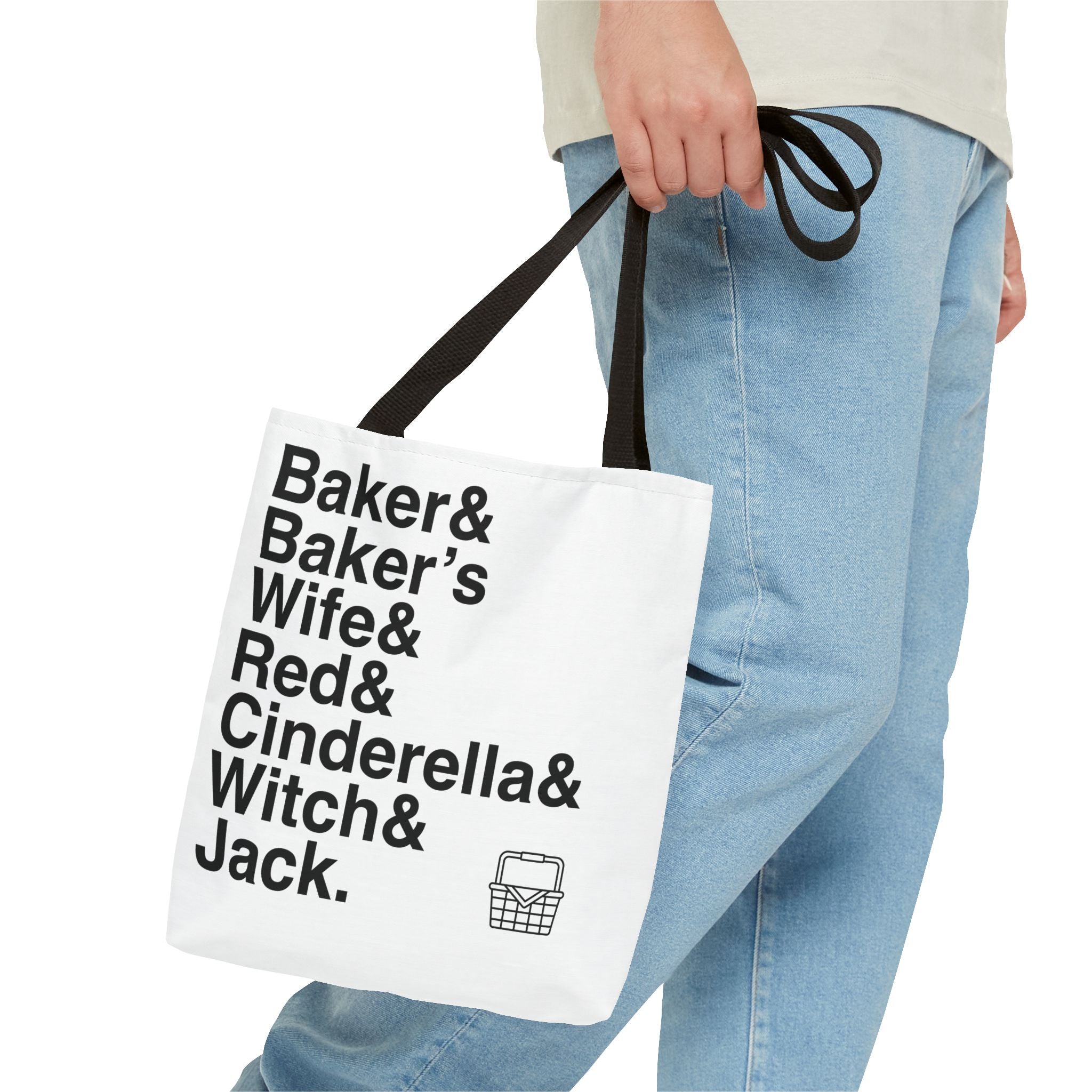 Into the Woods Tote Bag - Sondheim Musical Names List Bag | Baker, Witch, Giant Broadway Gift, Durable Canvas