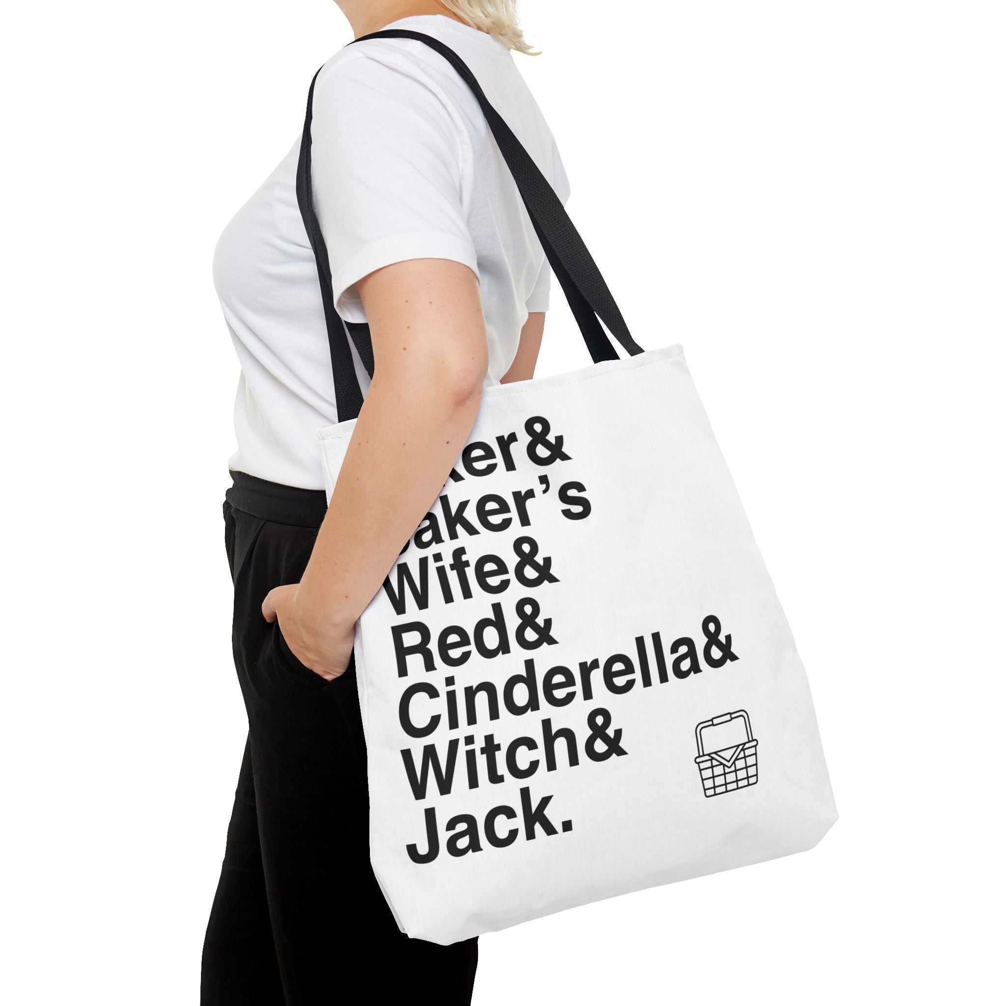 Into the Woods Tote Bag - Sondheim Musical Names List Bag | Baker, Witch, Giant Broadway Gift, Durable Canvas