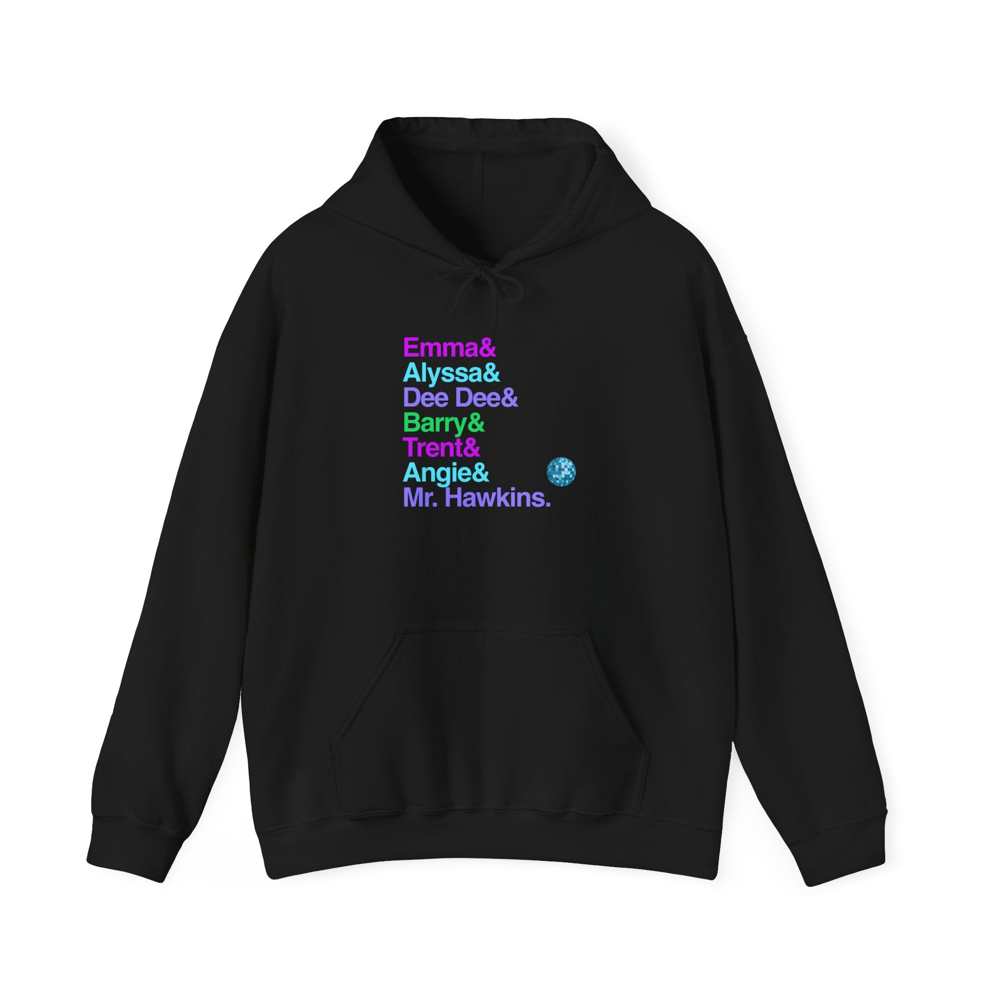 The Prom Hooded Sweatshirt - Emma, Dee Dee Allen Names List Hoodie | Zazz Broadway Musical Gift, LGBTQ Fan