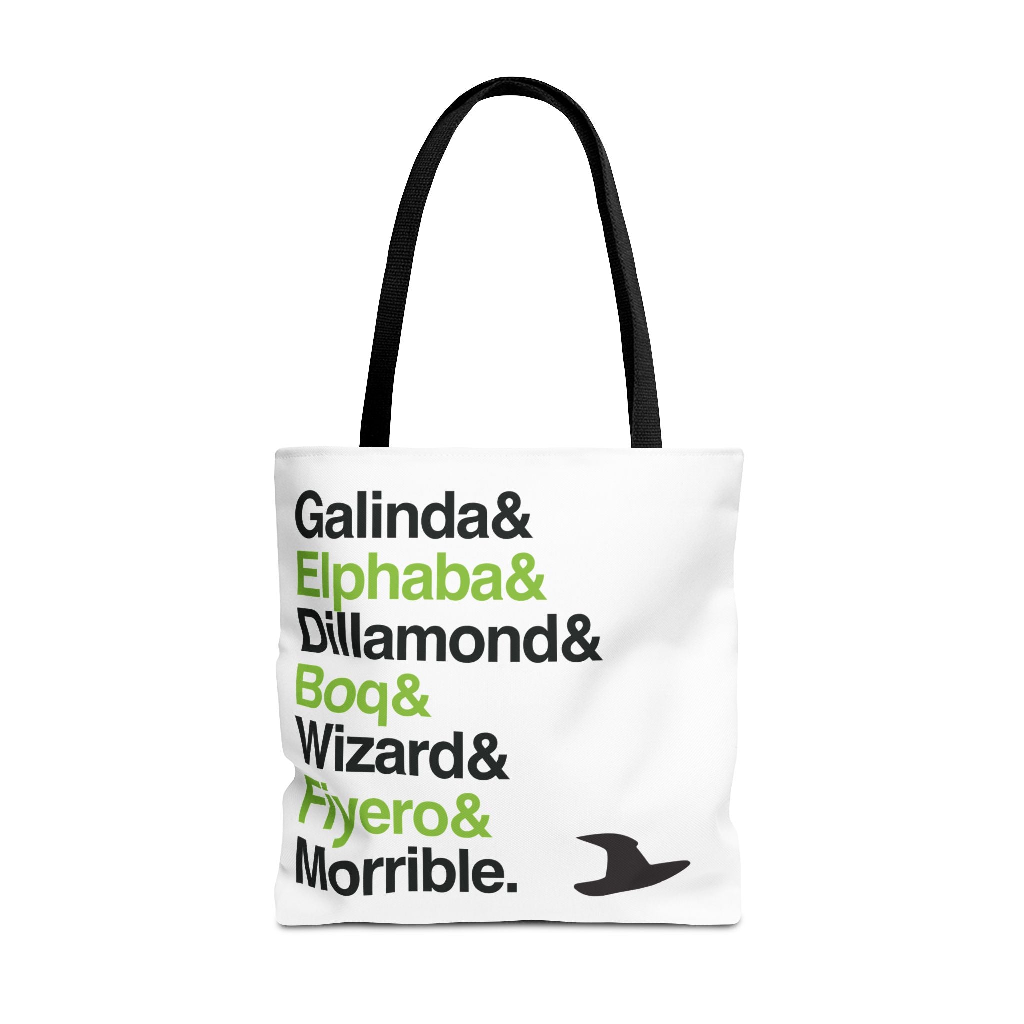 Wicked Tote Bag - Elphaba, Glinda Names List Bag | Defying Gravity Broadway Musical Gift, Durable Canvas