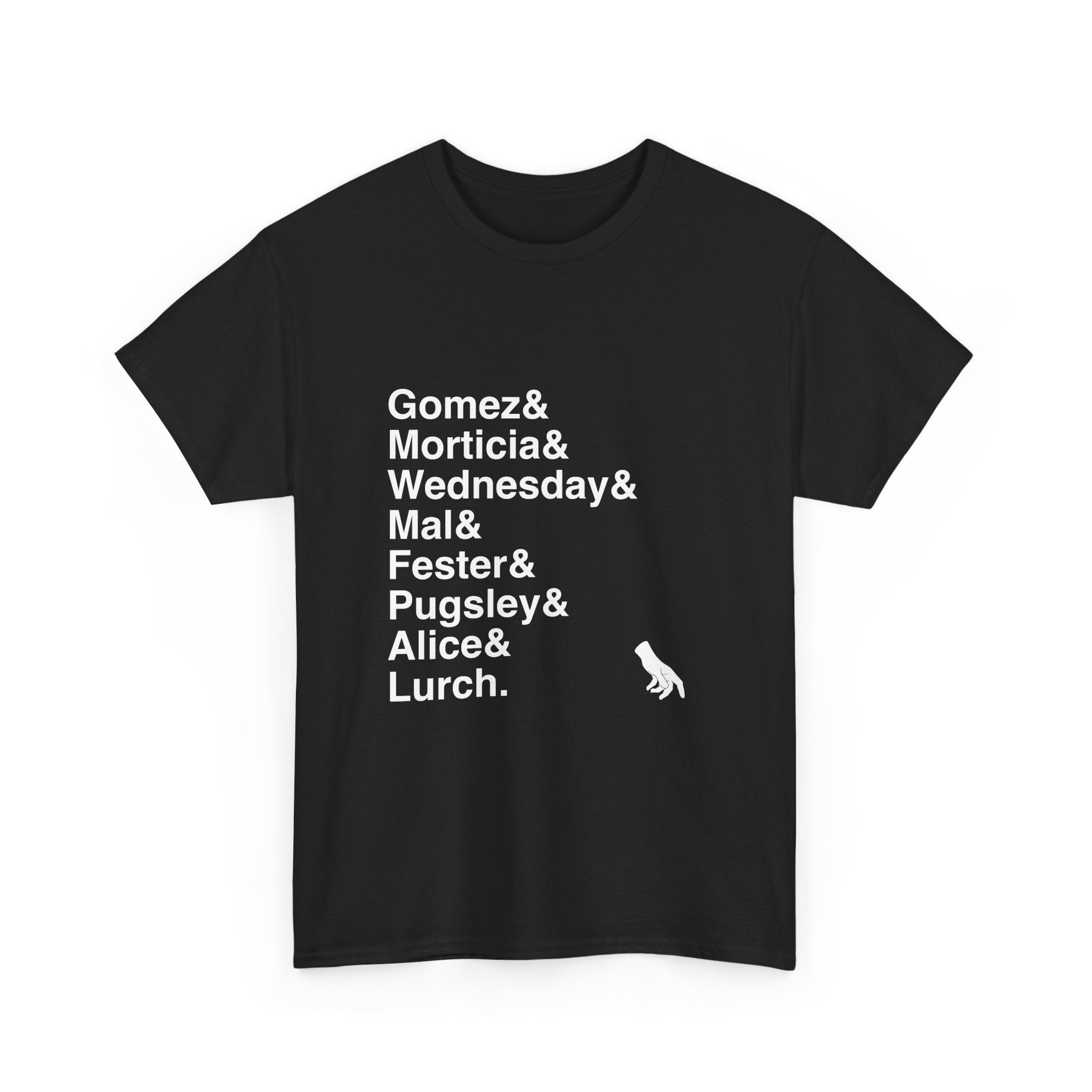 The Addams Family Musical T-Shirt - Names List Tee | Broadway Gift, Wednesday, Morticia, Gomez, Theatre Fan Apparel