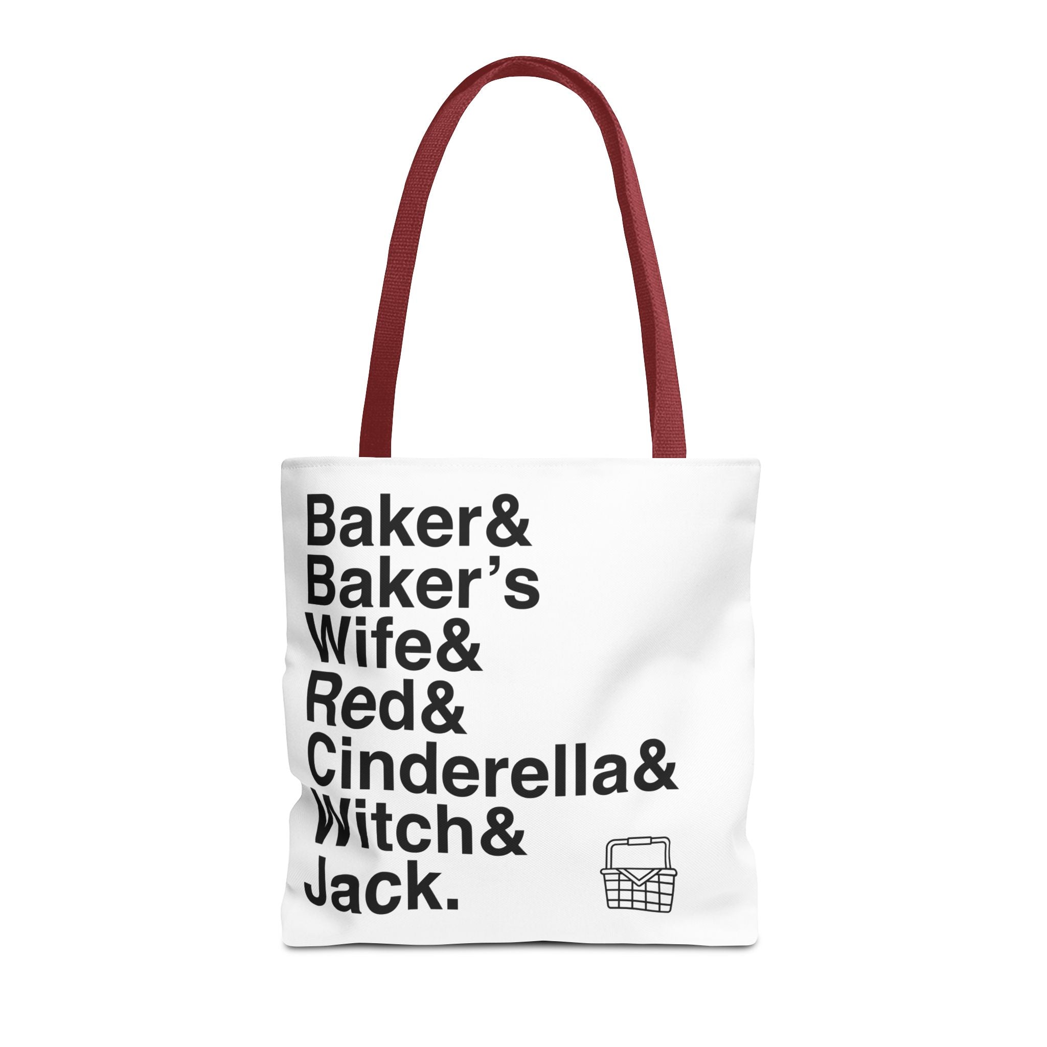 Into the Woods Tote Bag - Sondheim Musical Names List Bag | Baker, Witch, Giant Broadway Gift, Durable Canvas