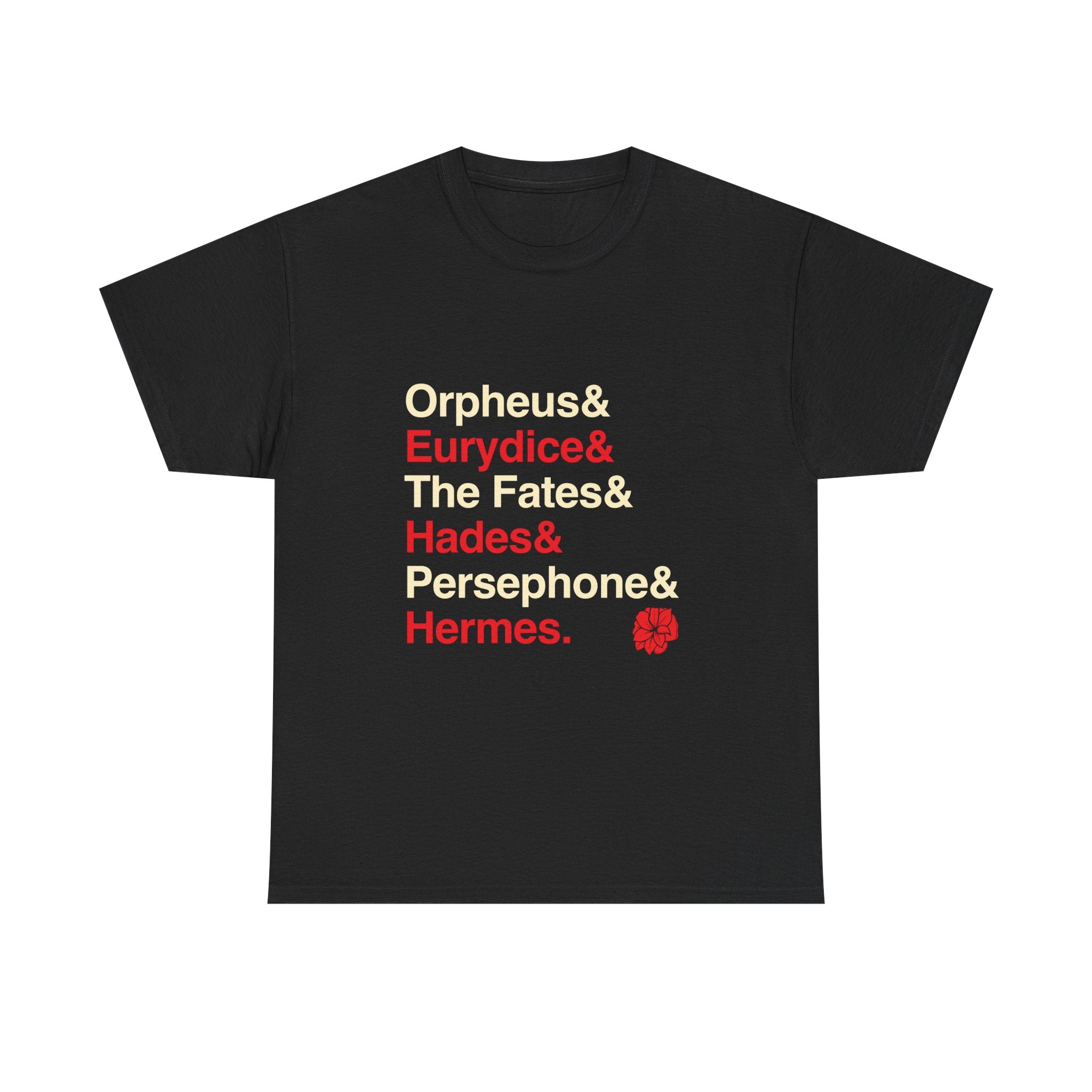 Hadestown T-Shirt - Orpheus, Eurydice, Hermes Names List Tee | Broadway Tony Winner Musical Gift, Way Down Hadestown