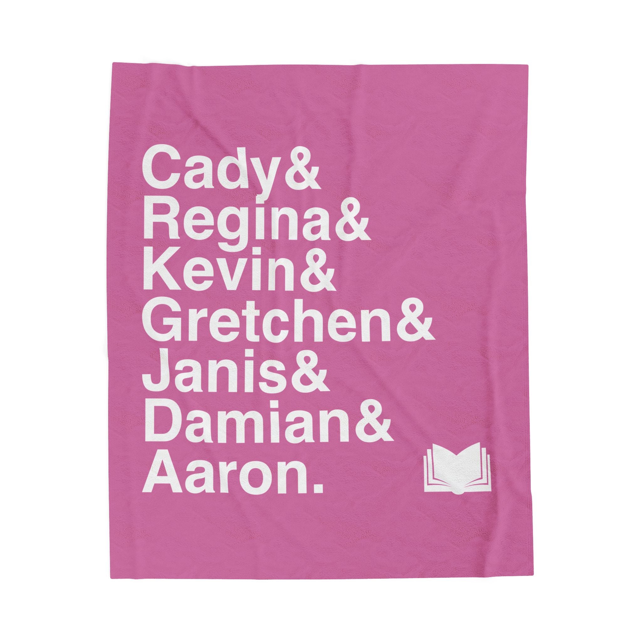 Mean Girls Blanket - Regina George, Plastics Names List Throw | Cozy Broadway Musical Gift, On Wednesdays Home Decor