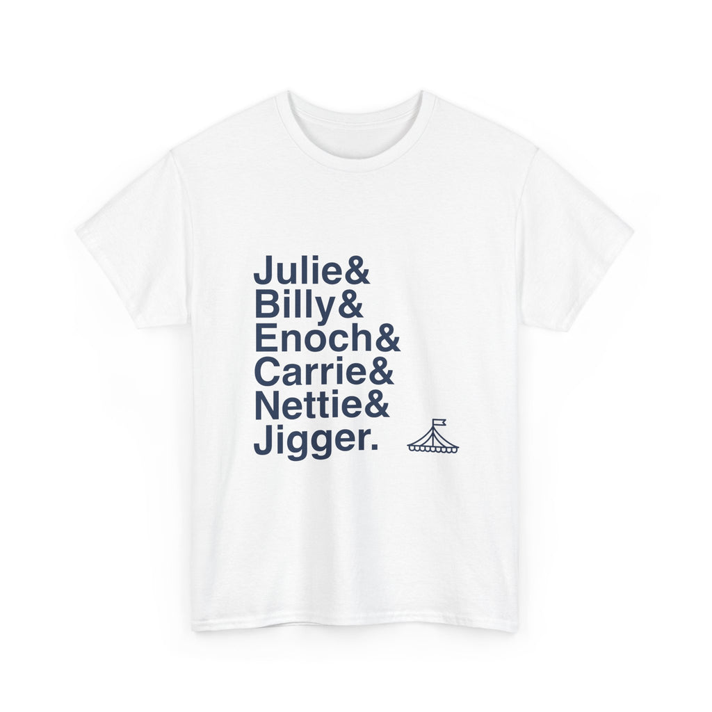 Carousel T-Shirt - Billy Bigelow, Julie Jordan Names List Tee | Rodgers & Hammerstein Musical Gift, You'll Never Walk Alone