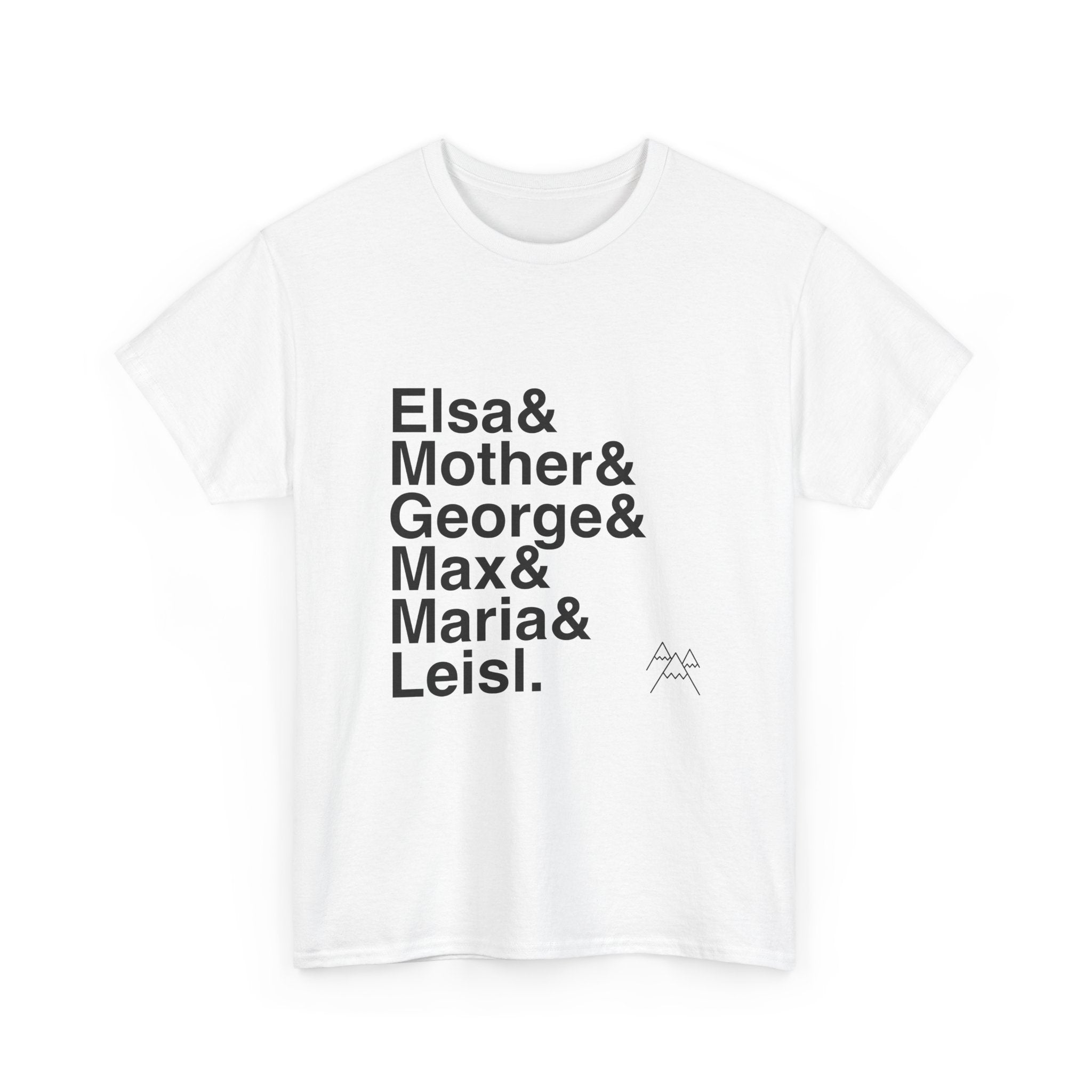 The Sound of Music T-Shirt - Maria, Von Trapp Family Names List Tee | Do-Re-Mi Rodgers & Hammerstein Musical Gift