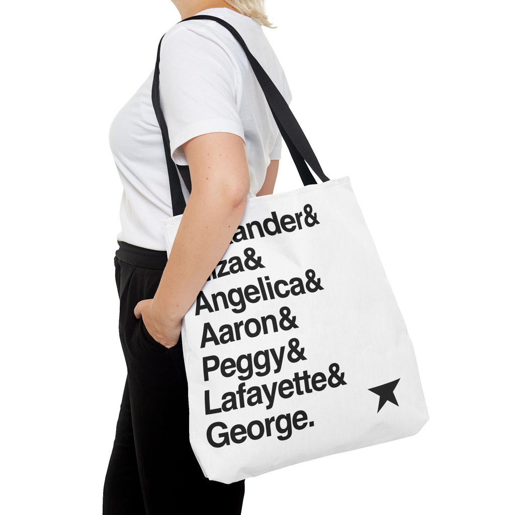 Hamilton Tote Bag - Alexander Hamilton, My Shot Names List Bag | Lin-Manuel Miranda Broadway Musical Gift, History Fan