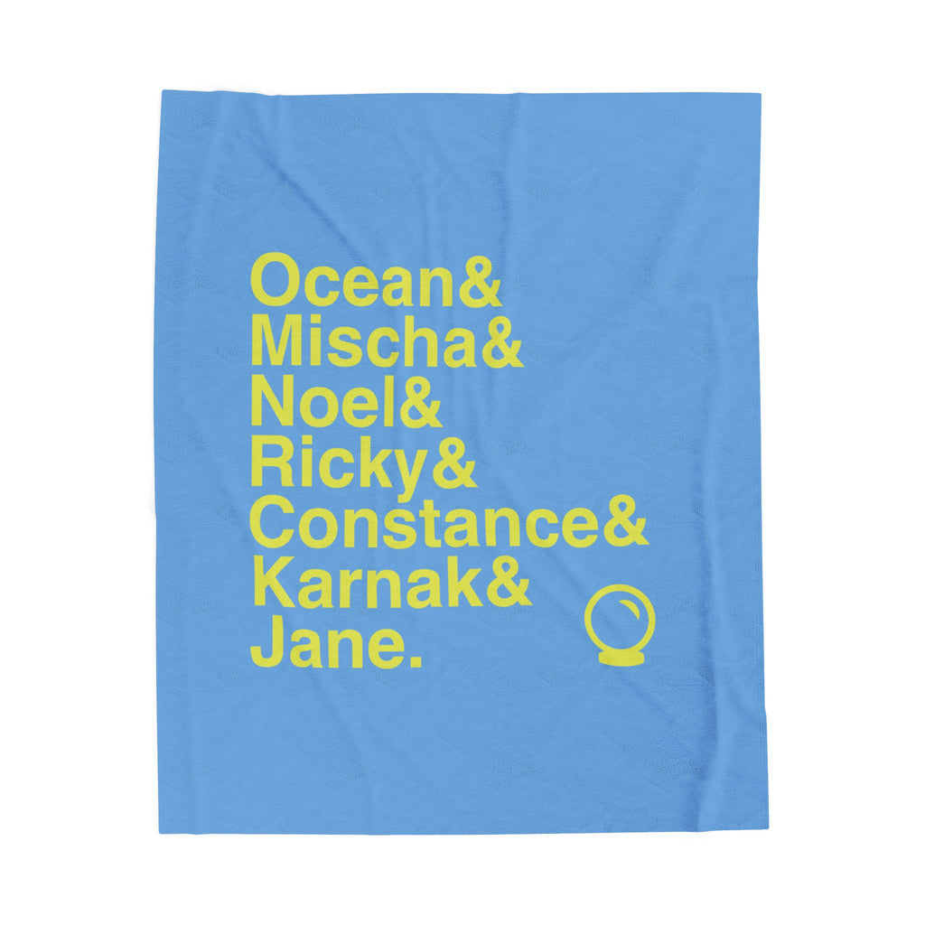 Ride the Cyclone Blanket - Ocean, Mischa Names List Throw | Cozy Broadway Musical Gift, Cult Hit Home Decor