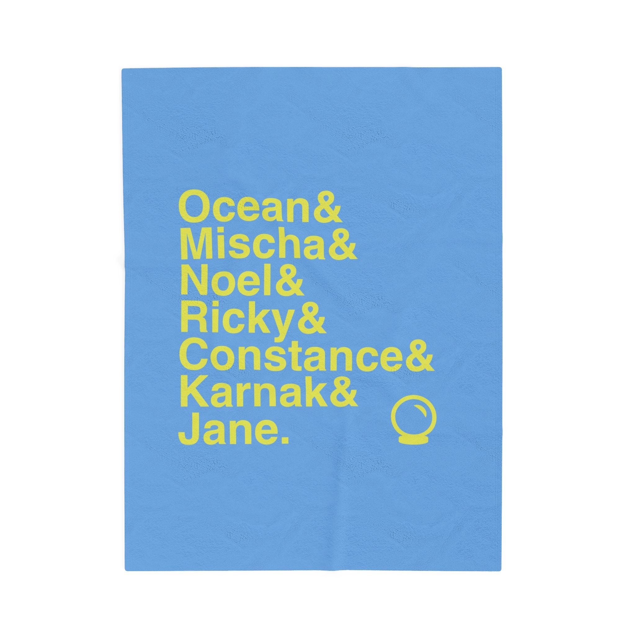 Ride the Cyclone Blanket - Ocean, Mischa Names List Throw | Cozy Broadway Musical Gift, Cult Hit Home Decor