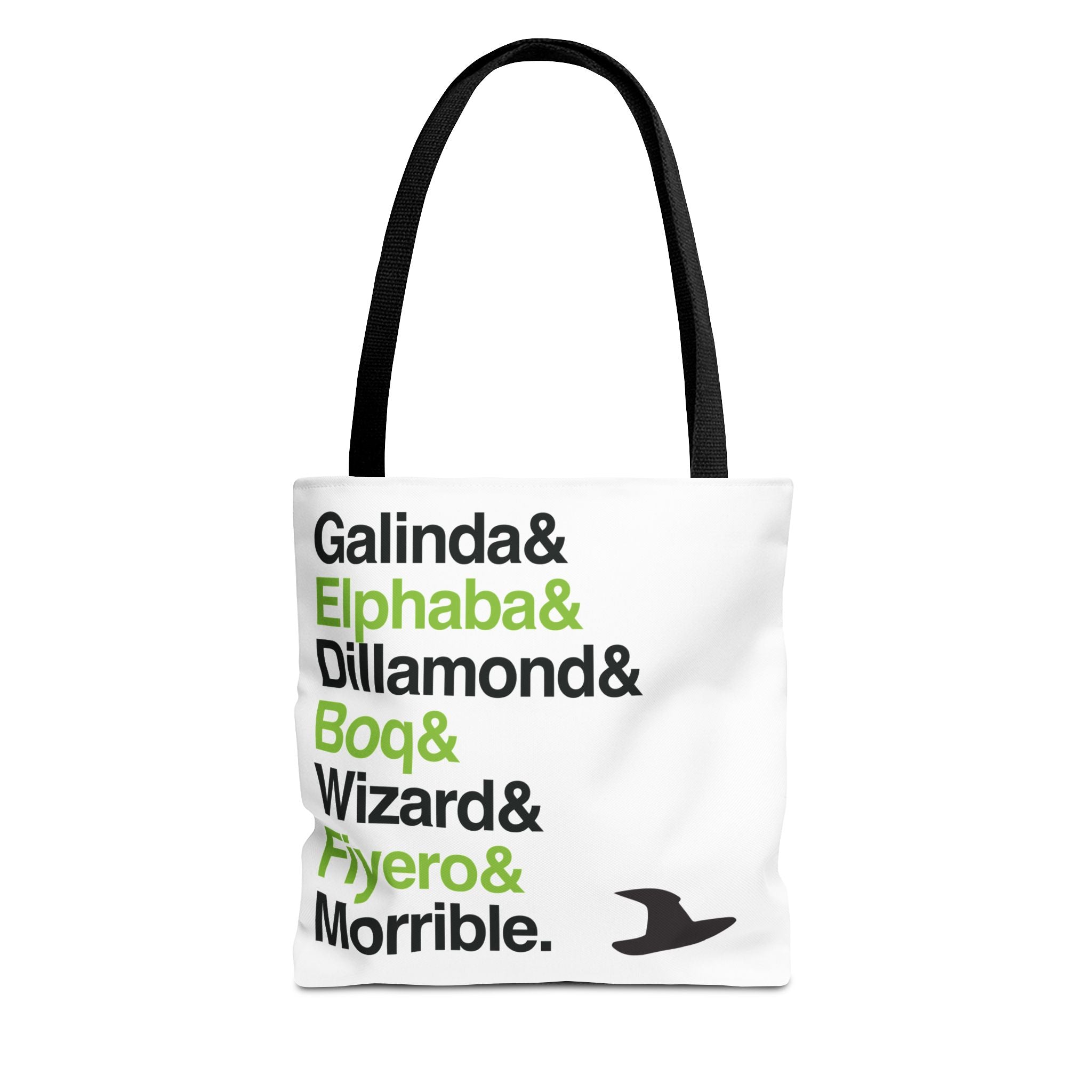 Wicked Tote Bag - Elphaba, Glinda Names List Bag | Defying Gravity Broadway Musical Gift, Durable Canvas