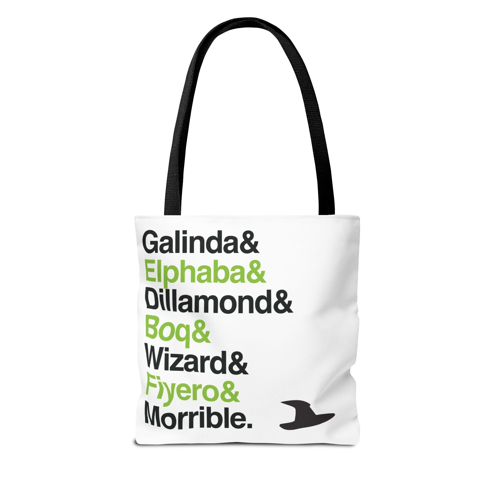 Wicked Tote Bag - Elphaba, Glinda Names List Bag | Defying Gravity Broadway Musical Gift, Durable Canvas