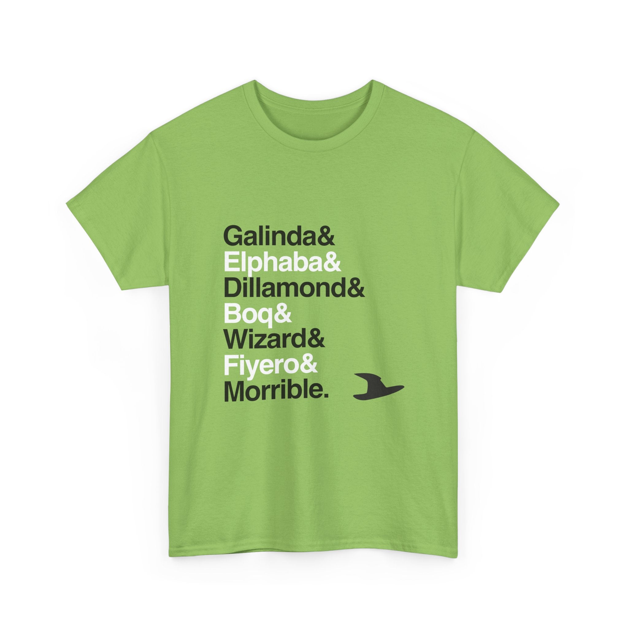 Wicked T-Shirt - Elphaba, Glinda, Defying Gravity Names List Tee | Broadway Musical Gift, Popular Witch Fan Apparel