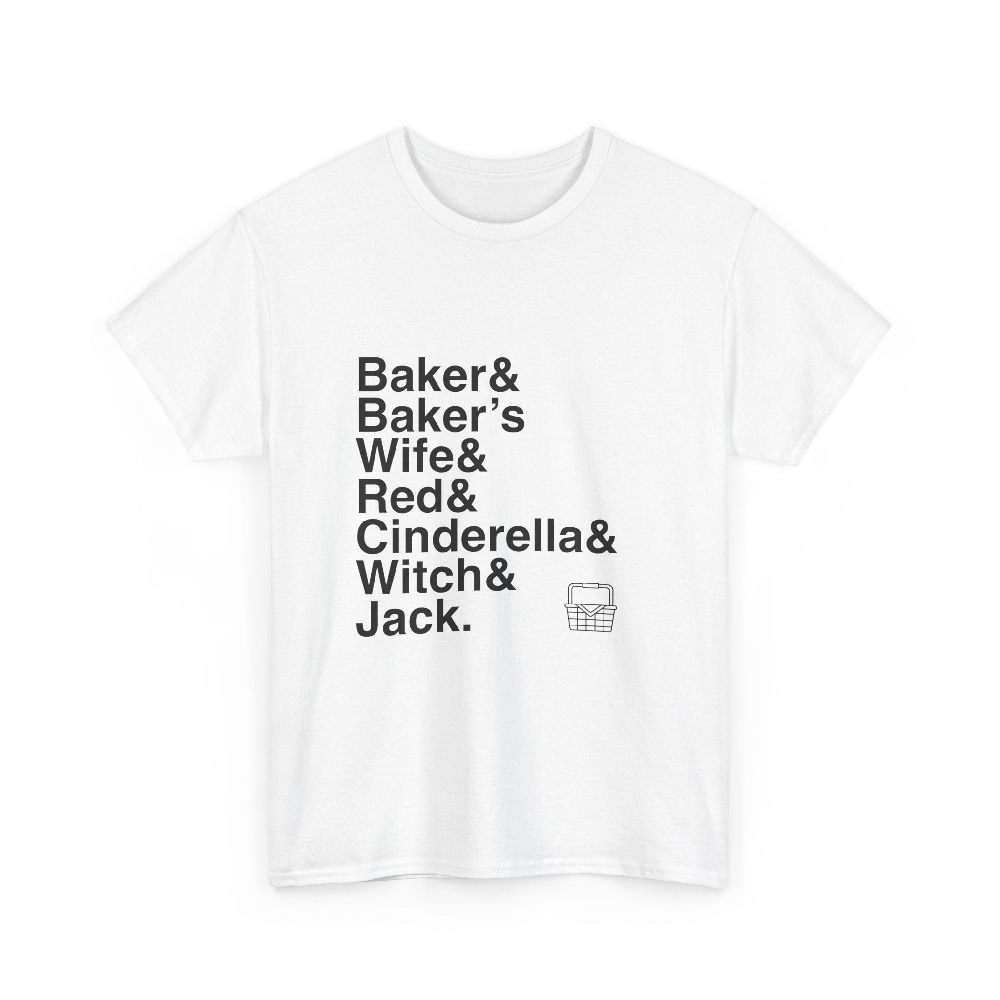 Into the Woods T-Shirt - Sondheim Names List Tee | Baker, Cinderella, Little Red, Broadway Musical Gift, No One Is Alone