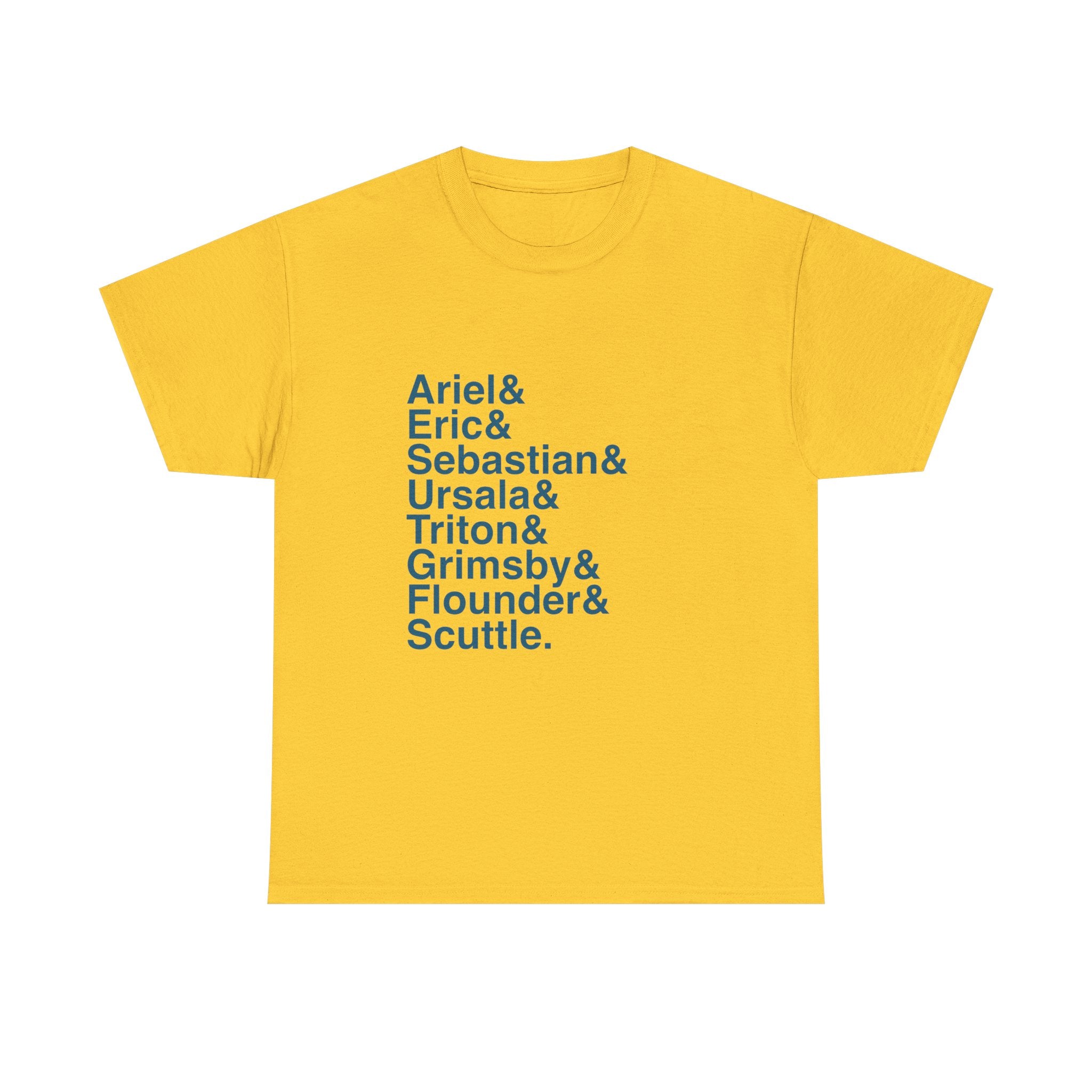 The Little Mermaid T-Shirt - Ariel, Ursula, Sebastian Names List Tee | Disney Broadway Musical Gift, Part of Your World
