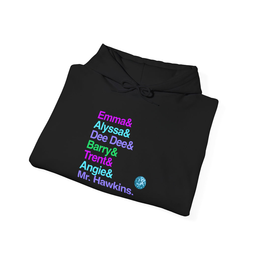 The Prom Hooded Sweatshirt - Emma, Dee Dee Allen Names List Hoodie | Zazz Broadway Musical Gift, LGBTQ Fan