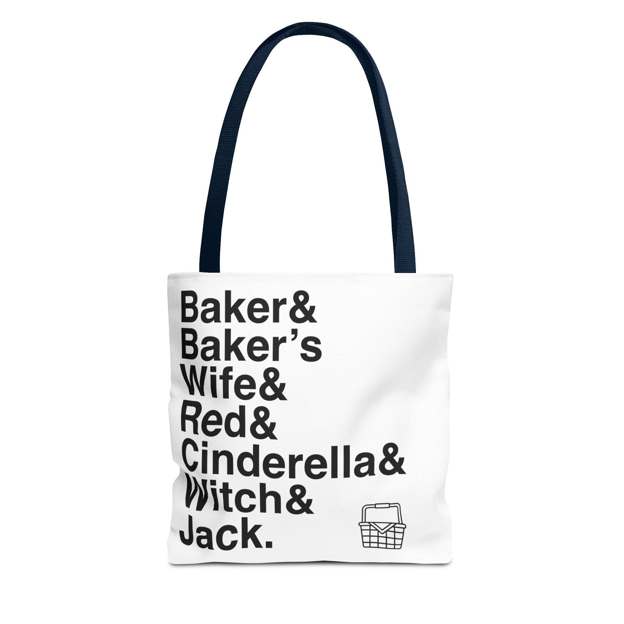 Into the Woods Tote Bag - Sondheim Musical Names List Bag | Baker, Witch, Giant Broadway Gift, Durable Canvas