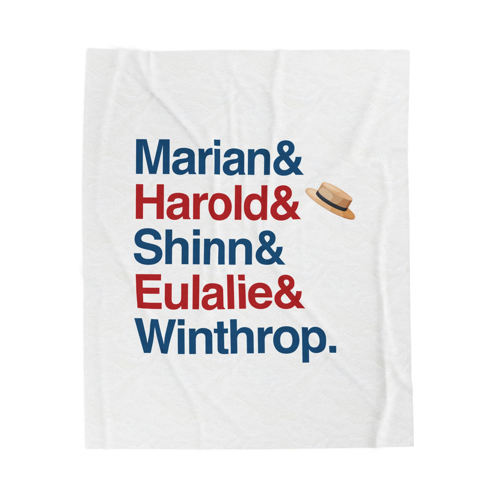 Into the Woods Blanket - Sondheim Musical Names List Throw | Cozy Fairy Tale Gift, Witch, Baker Home Decor