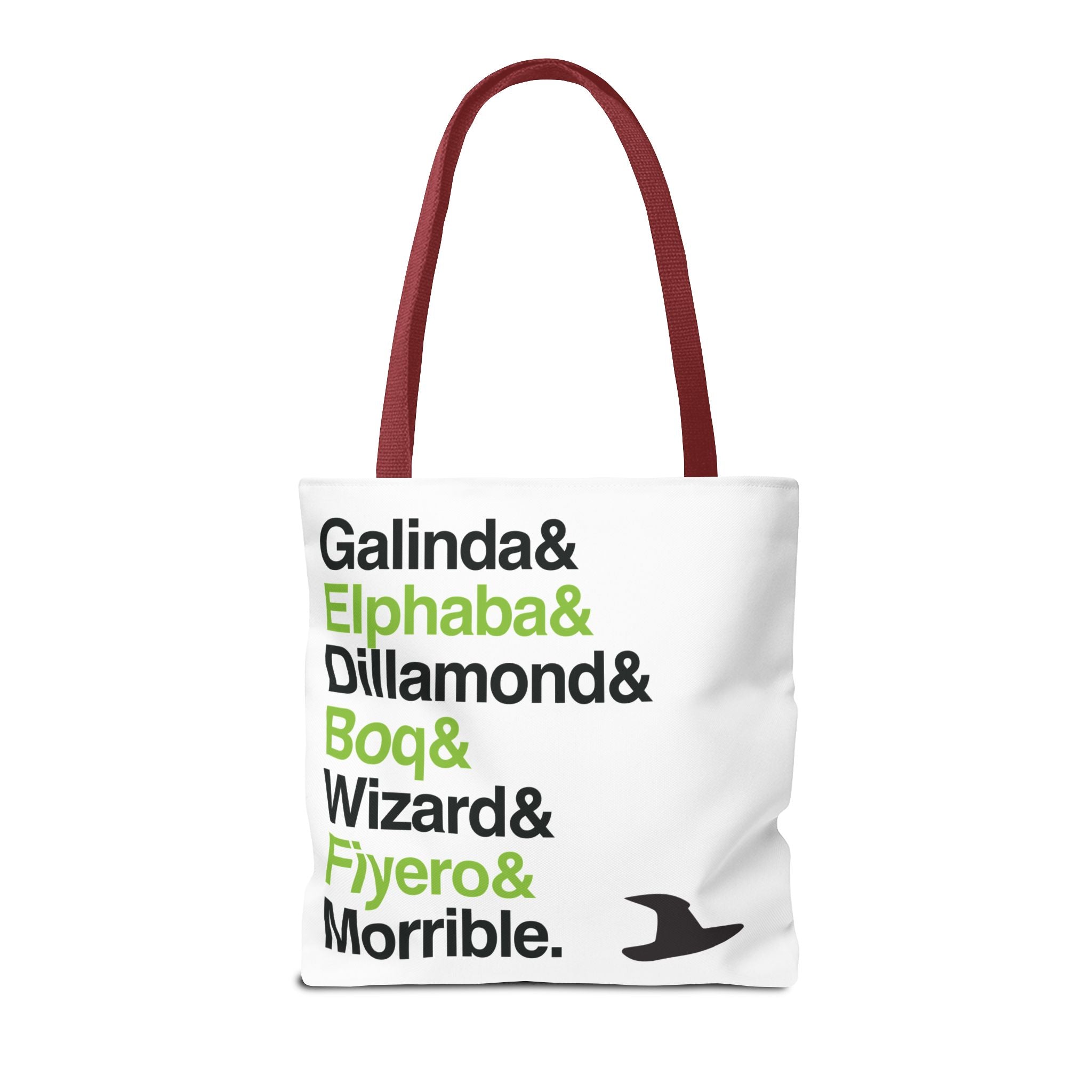 Wicked Tote Bag - Elphaba, Glinda Names List Bag | Defying Gravity Broadway Musical Gift, Durable Canvas