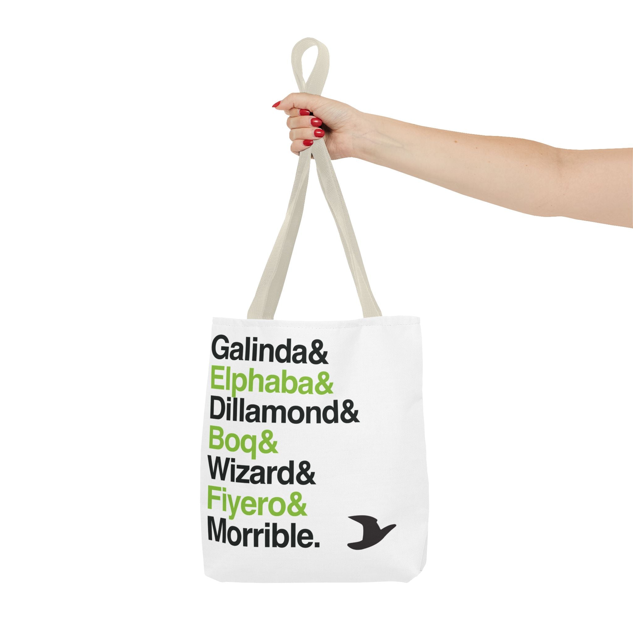 Wicked Tote Bag - Elphaba, Glinda Names List Bag | Defying Gravity Broadway Musical Gift, Durable Canvas