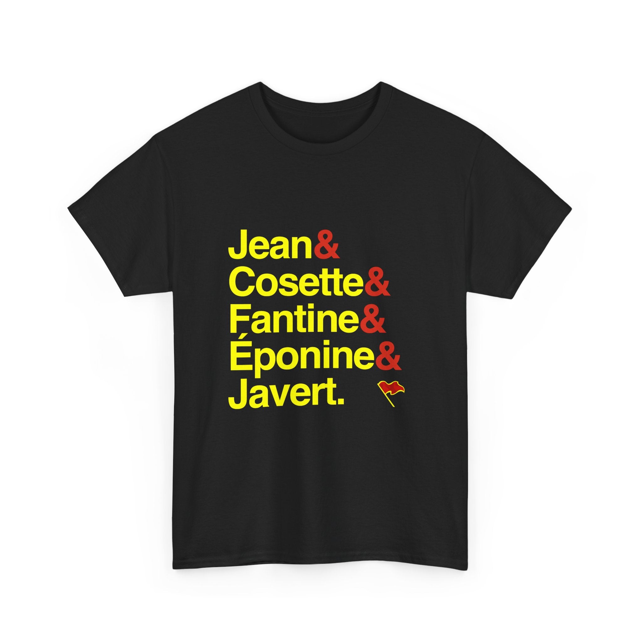 Les Misérables T-Shirt - Jean Valjean, Javert, Fantine Names List Tee | I Dreamed a Dream Broadway Musical Gift, Theatre Fan