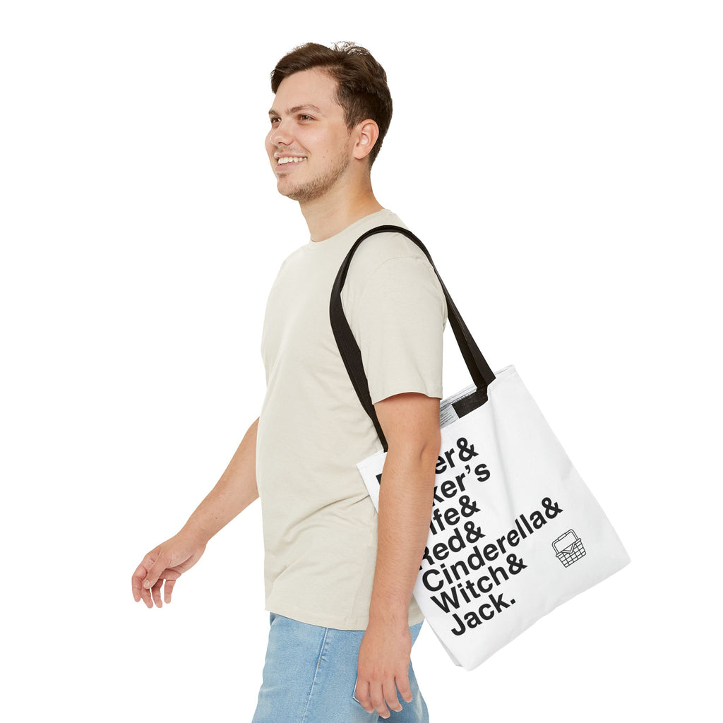 Into the Woods Tote Bag - Sondheim Musical Names List Bag | Baker, Witch, Giant Broadway Gift, Durable Canvas