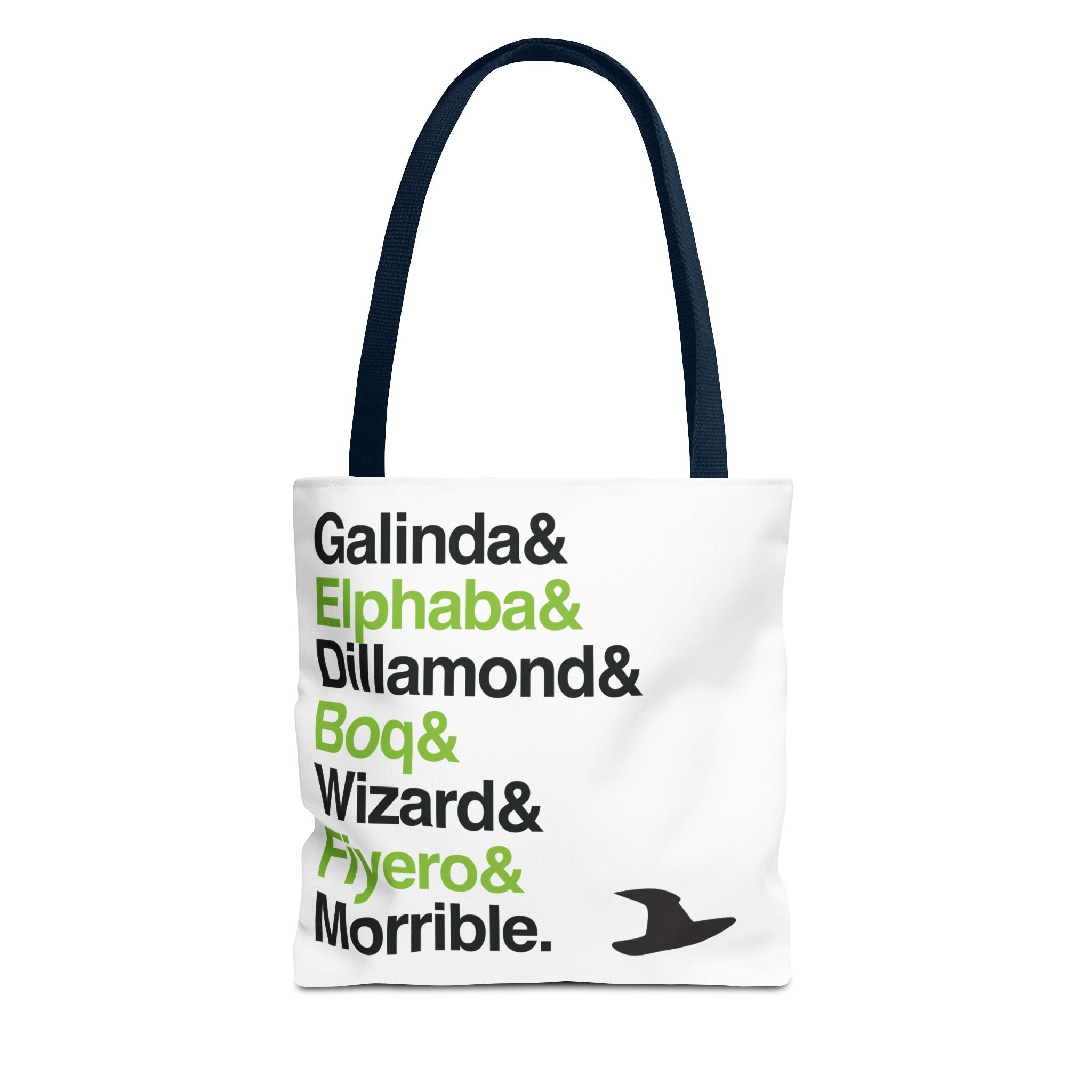 Wicked Tote Bag - Elphaba, Glinda Names List Bag | Defying Gravity Broadway Musical Gift, Durable Canvas