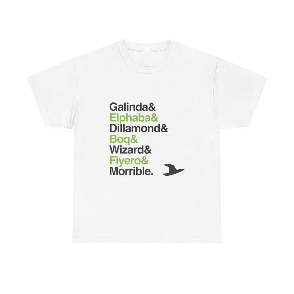Wicked T-Shirt - Elphaba, Glinda, Defying Gravity Names List Tee | Broadway Musical Gift, Popular Witch Fan Apparel