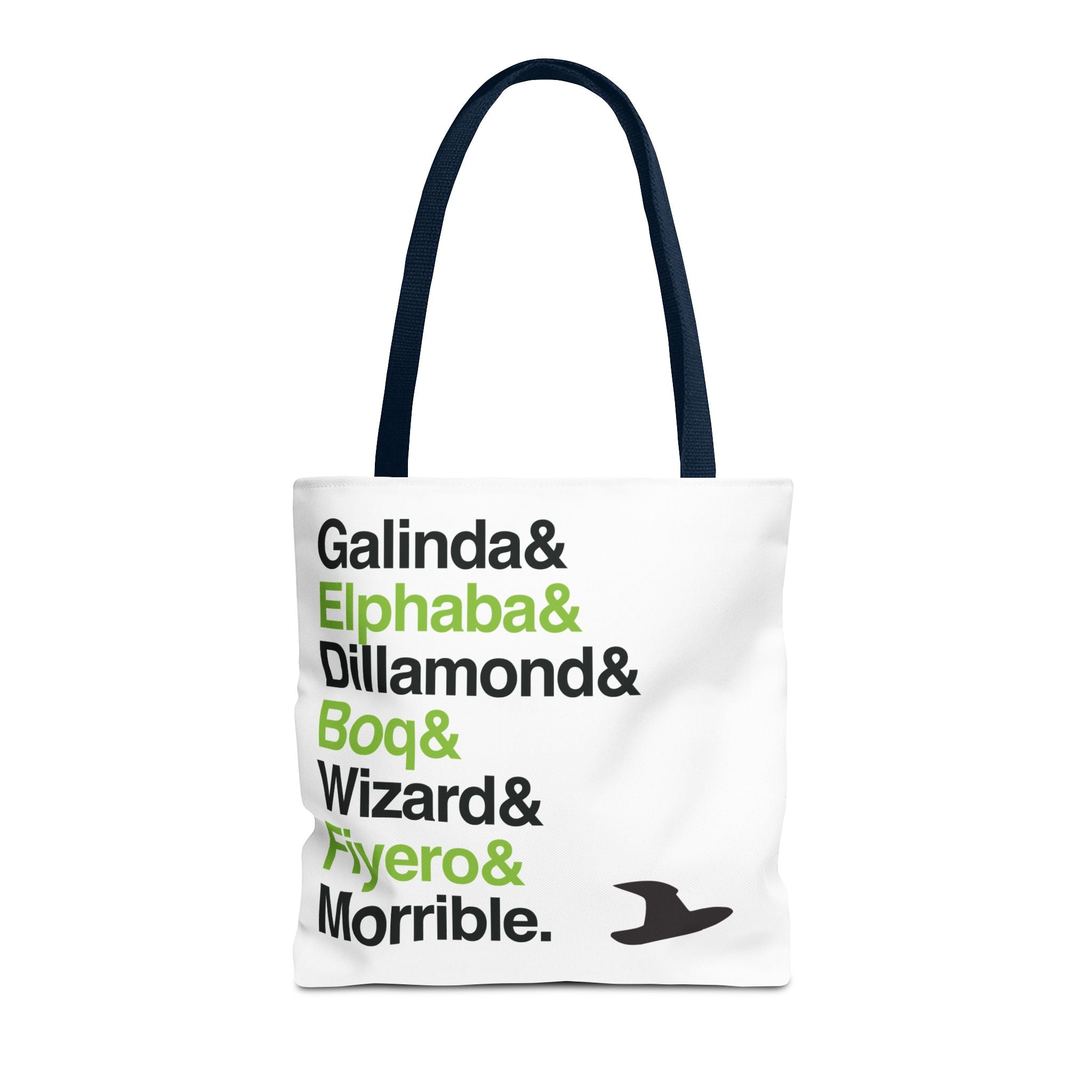Wicked Tote Bag - Elphaba, Glinda Names List Bag | Defying Gravity Broadway Musical Gift, Durable Canvas