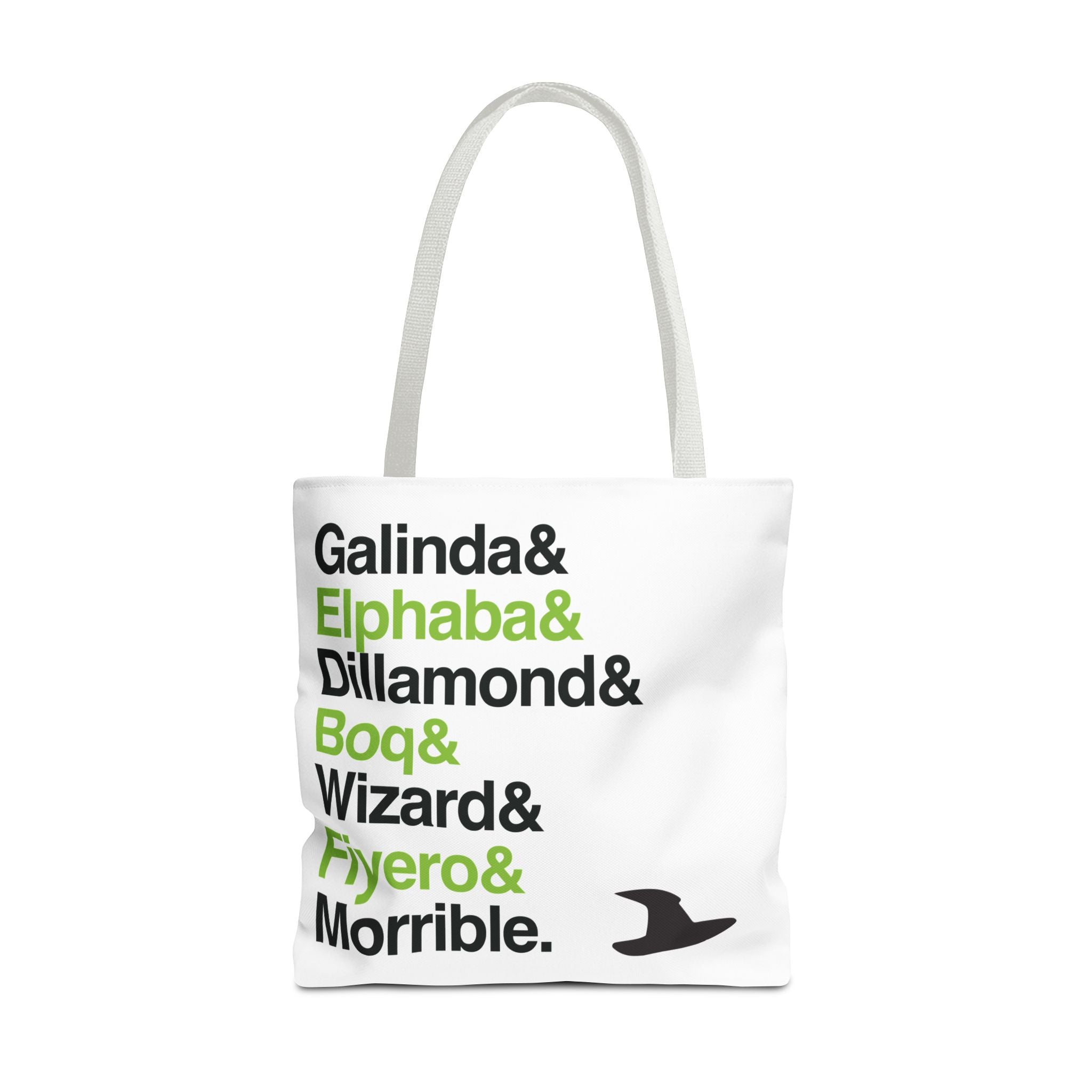 Wicked Tote Bag - Elphaba, Glinda Names List Bag | Defying Gravity Broadway Musical Gift, Durable Canvas