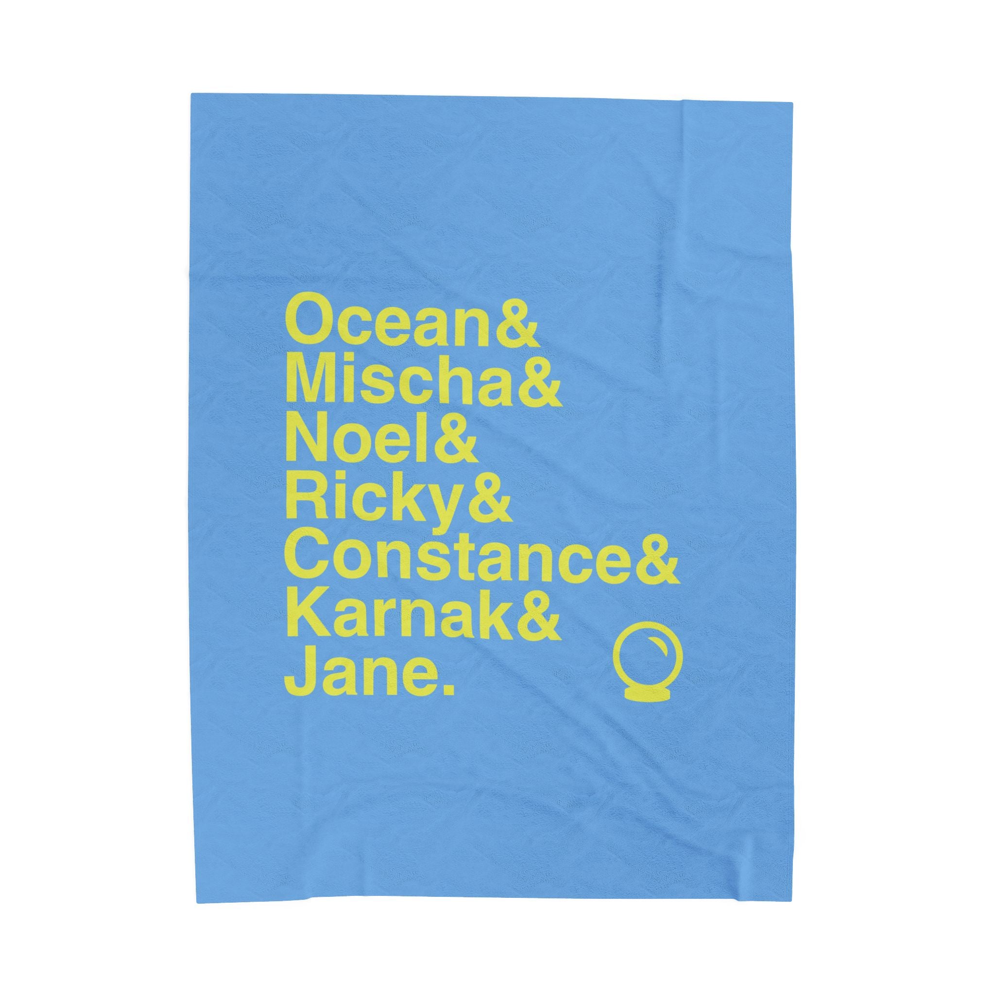 Ride the Cyclone Blanket - Ocean, Mischa Names List Throw | Cozy Broadway Musical Gift, Cult Hit Home Decor