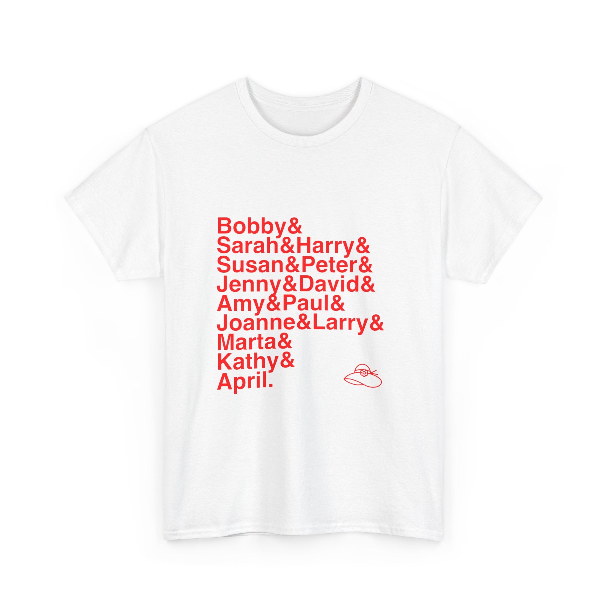 Company T-Shirt - Bobby, Joanne Names List Tee | Being Alive, Sondheim Broadway Musical Gift, Theatre Fan