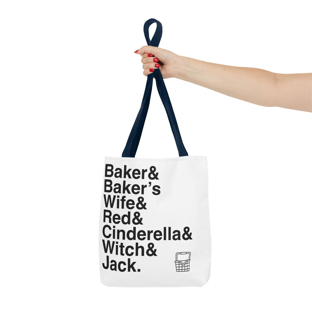 Into the Woods Tote Bag - Sondheim Musical Names List Bag | Baker, Witch, Giant Broadway Gift, Durable Canvas