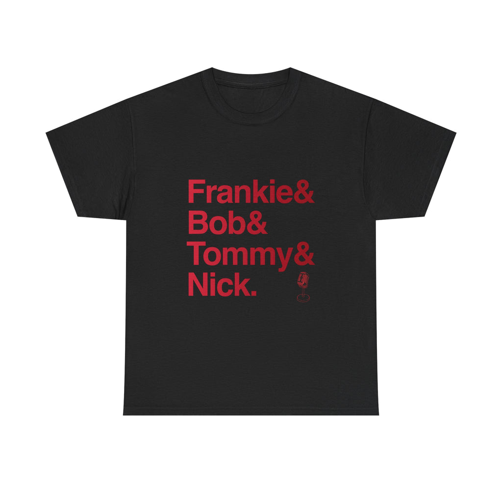Jersey Boys T-Shirt - Frankie Valli, The Four Seasons Names List Tee | Jukebox Broadway Musical Gift, Sherry Song