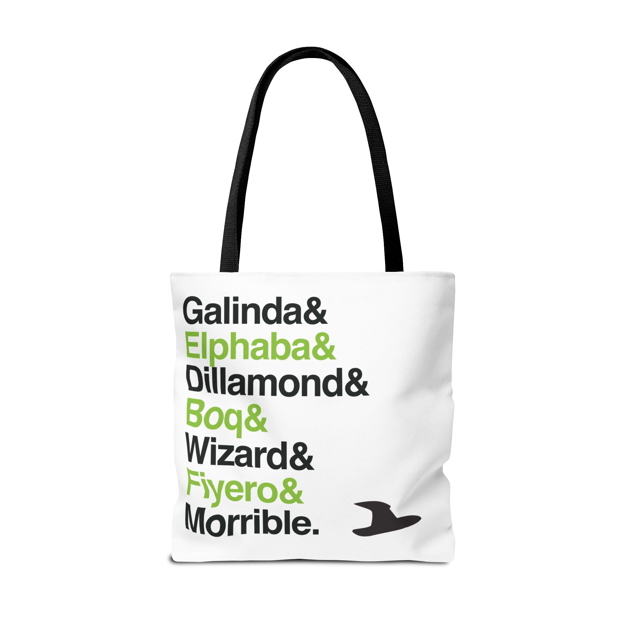 Wicked Tote Bag - Elphaba, Glinda Names List Bag | Defying Gravity Broadway Musical Gift, Durable Canvas