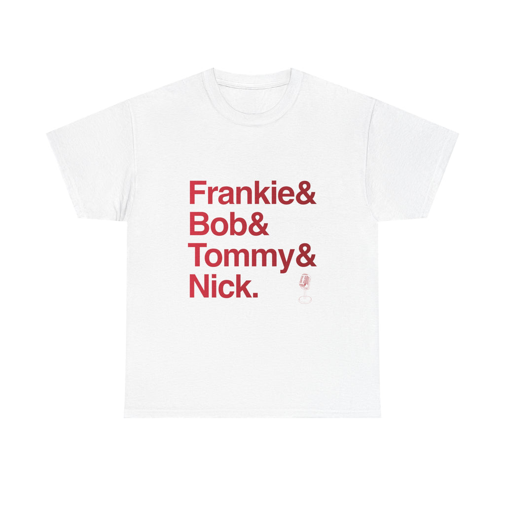 Jersey Boys T-Shirt - Frankie Valli, The Four Seasons Names List Tee | Jukebox Broadway Musical Gift, Sherry Song