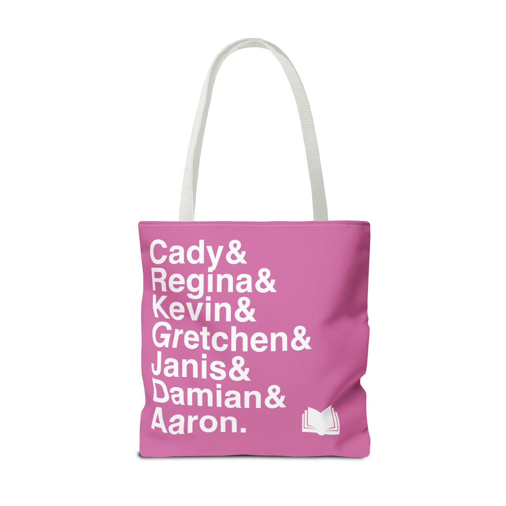 Mean Girls Tote Bag - The Plastics, Cady Heron Names List Bag | On Wednesdays We Wear Pink Broadway Musical Gift