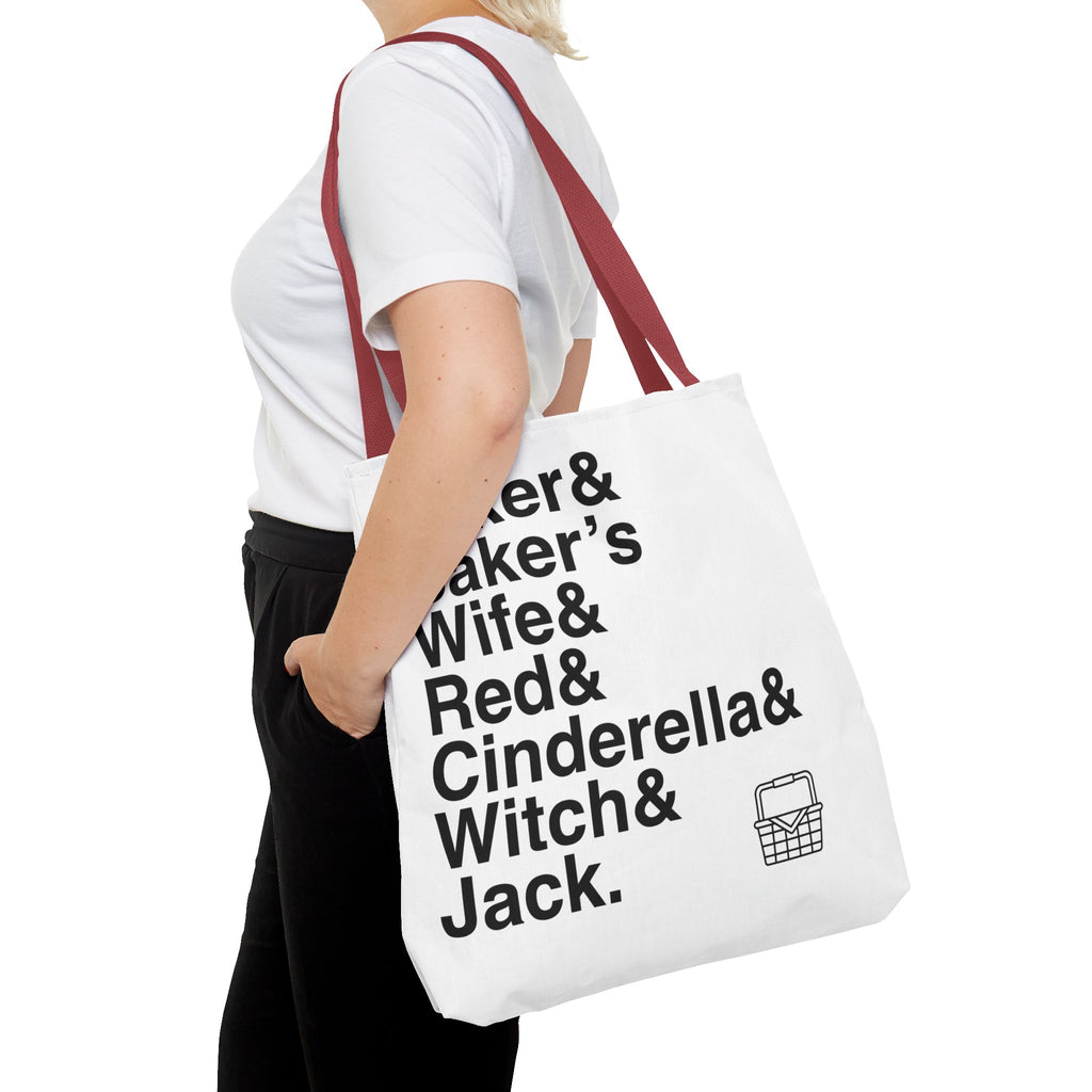 Into the Woods Tote Bag - Sondheim Musical Names List Bag | Baker, Witch, Giant Broadway Gift, Durable Canvas