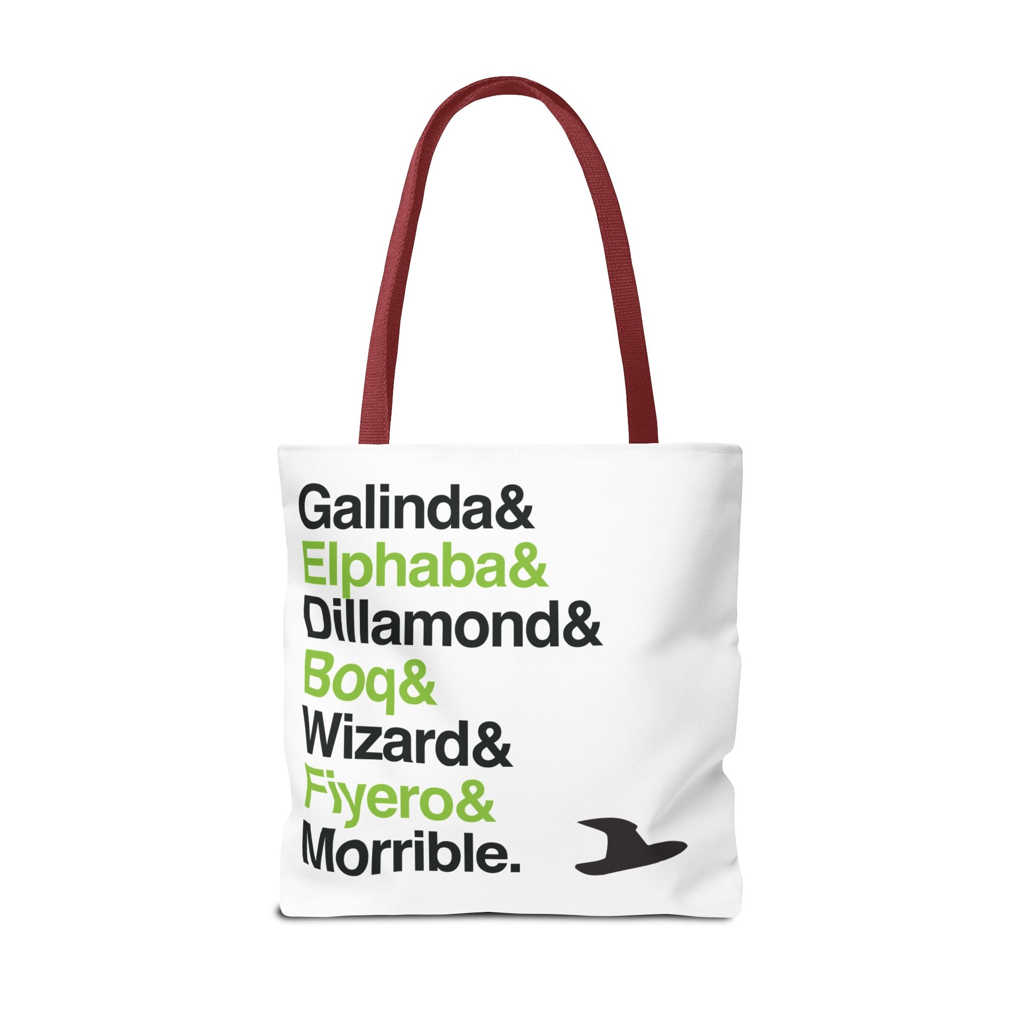 Wicked Tote Bag - Elphaba, Glinda Names List Bag | Defying Gravity Broadway Musical Gift, Durable Canvas