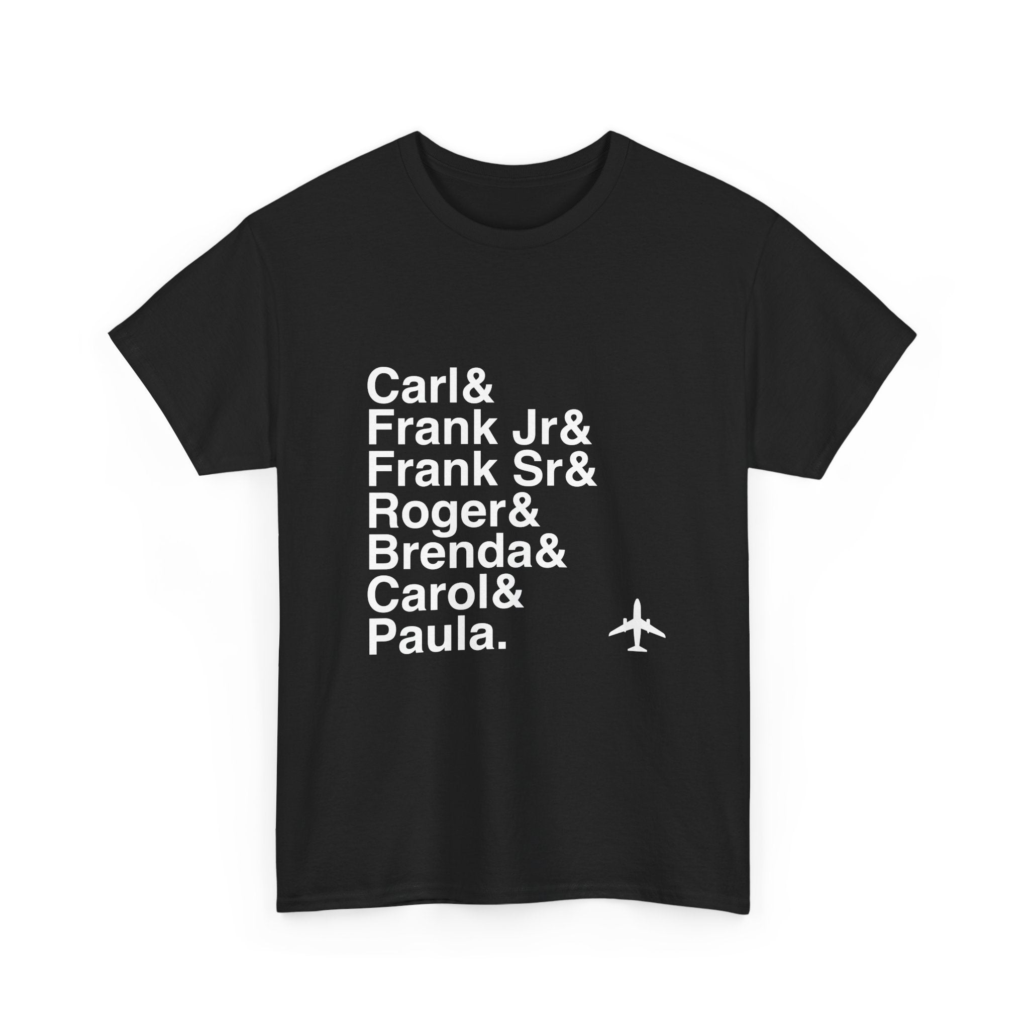 Catch Me If You Can T-Shirt - Frank Abagnale Jr, Carl Hanratty Names List Tee | Live in Living Color, Broadway Musical Gift