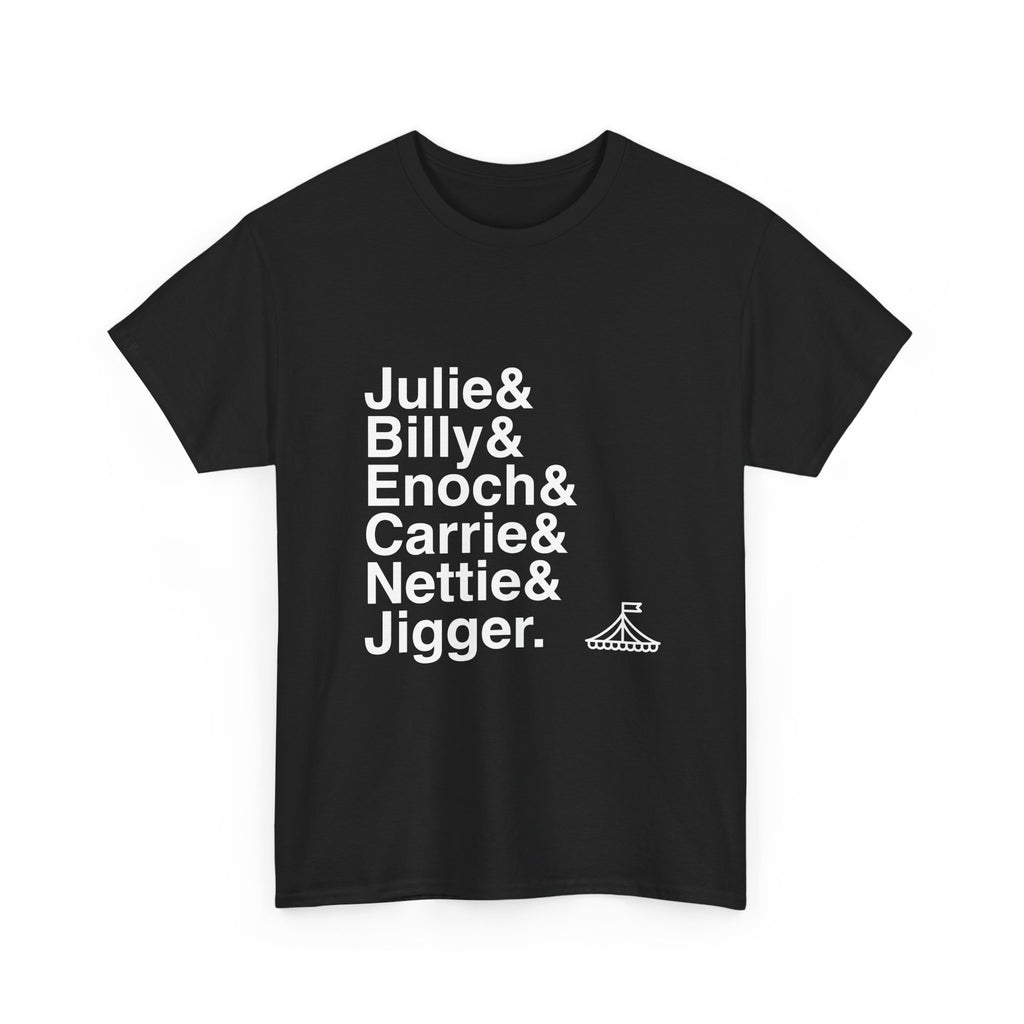 Carousel T-Shirt - Billy Bigelow, Julie Jordan Names List Tee | Rodgers & Hammerstein Musical Gift, You'll Never Walk Alone