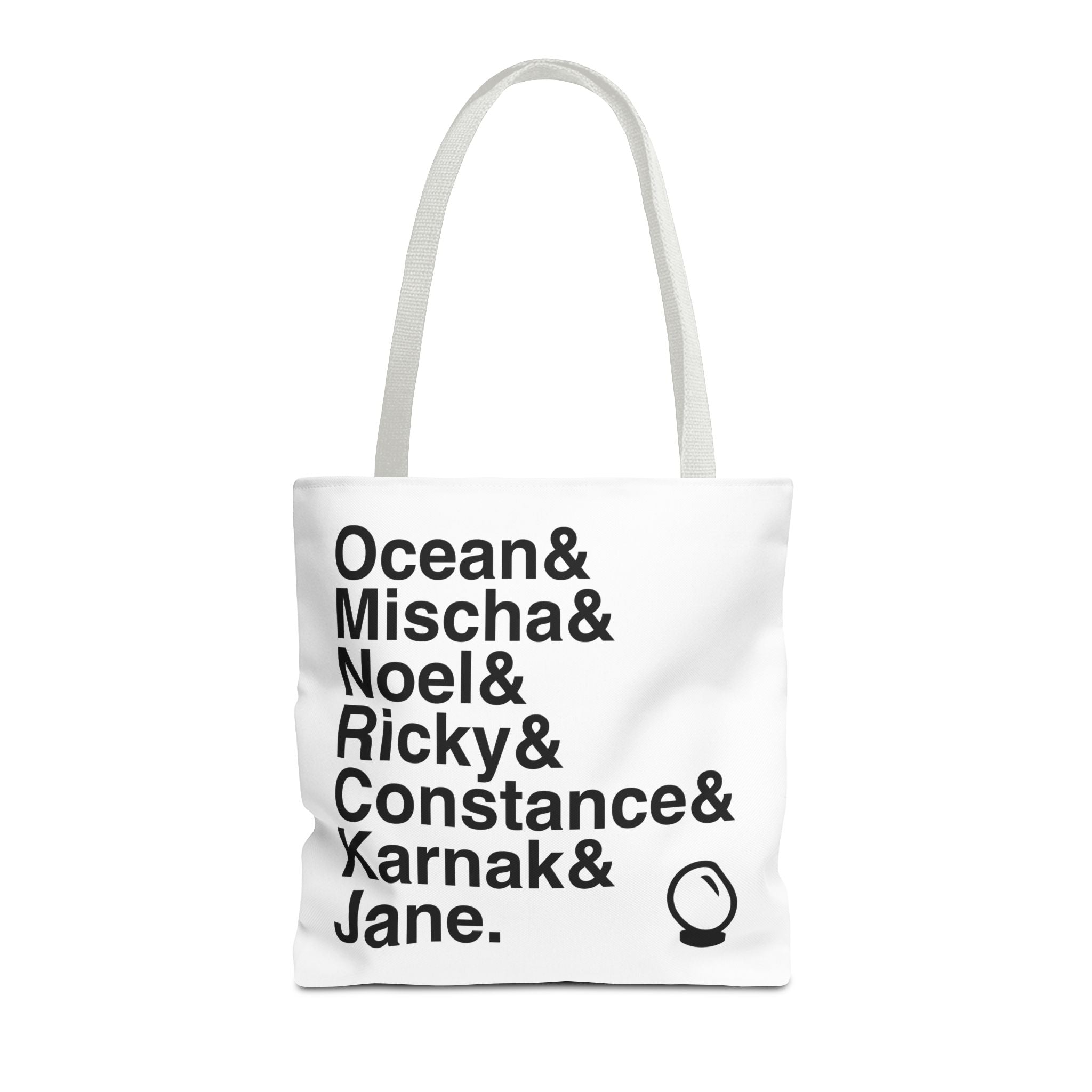 Ride the Cyclone Tote Bag - Ocean, Mischa Names List Bag | The Amazing Karnak Broadway Cult Hit Musical Gift