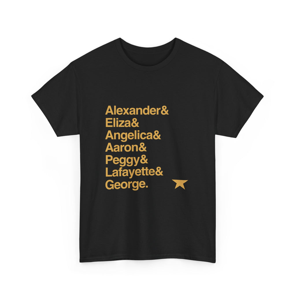 Hamilton T-Shirt - Alexander Hamilton, My Shot Names List Tee | Lin-Manuel Miranda Broadway Musical Gift, History Fan