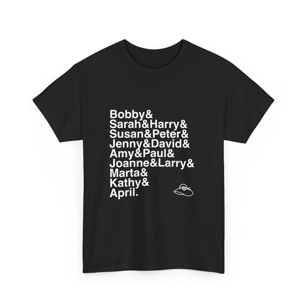 Company T-Shirt - Bobby, Joanne Names List Tee | Being Alive, Sondheim Broadway Musical Gift, Theatre Fan