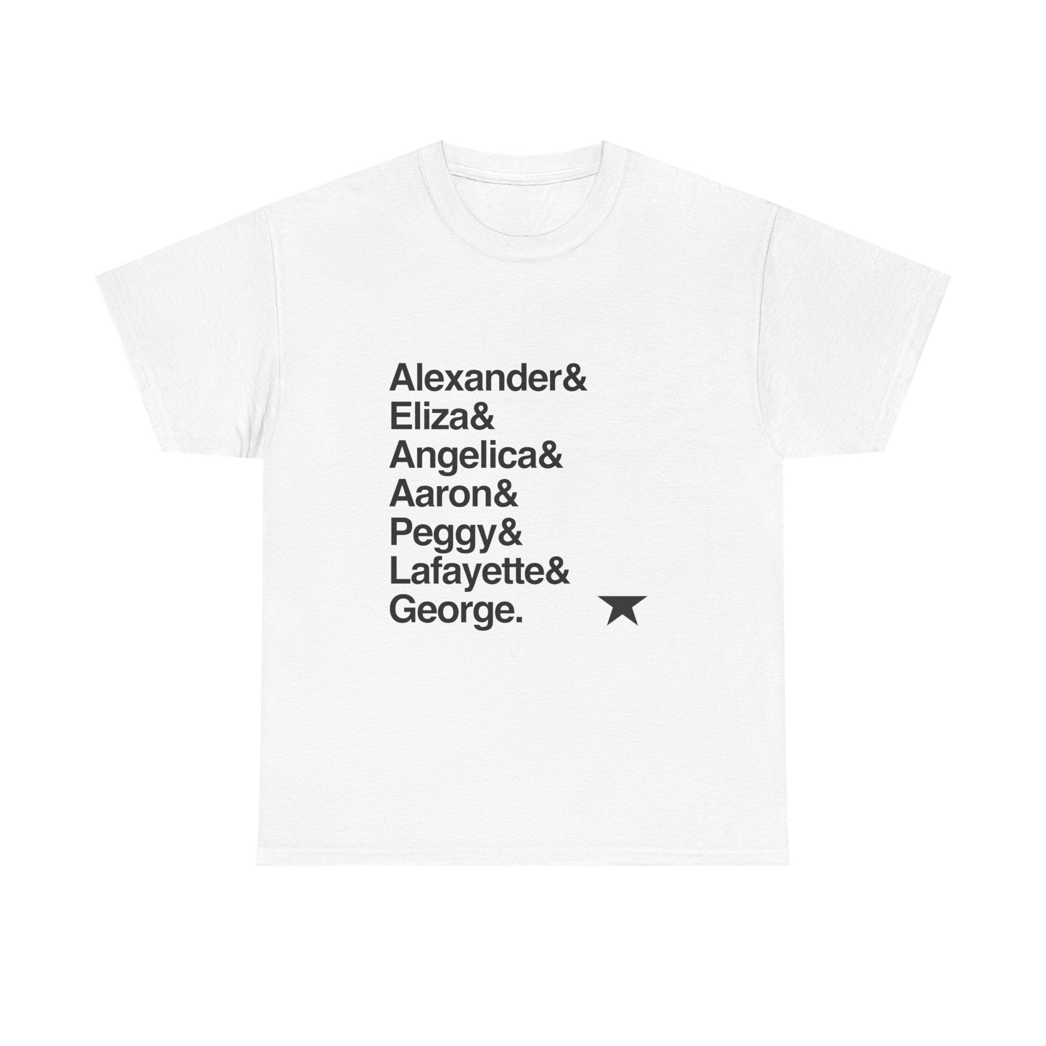 Hamilton T-Shirt - Alexander Hamilton, My Shot Names List Tee | Lin-Manuel Miranda Broadway Musical Gift, History Fan