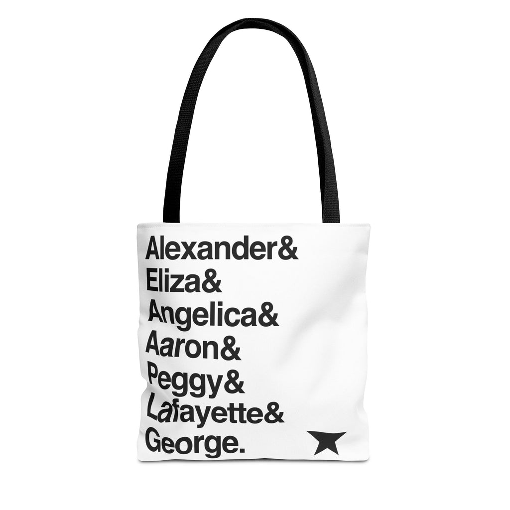 Hamilton Tote Bag - Alexander Hamilton, My Shot Names List Bag | Lin-Manuel Miranda Broadway Musical Gift, History Fan