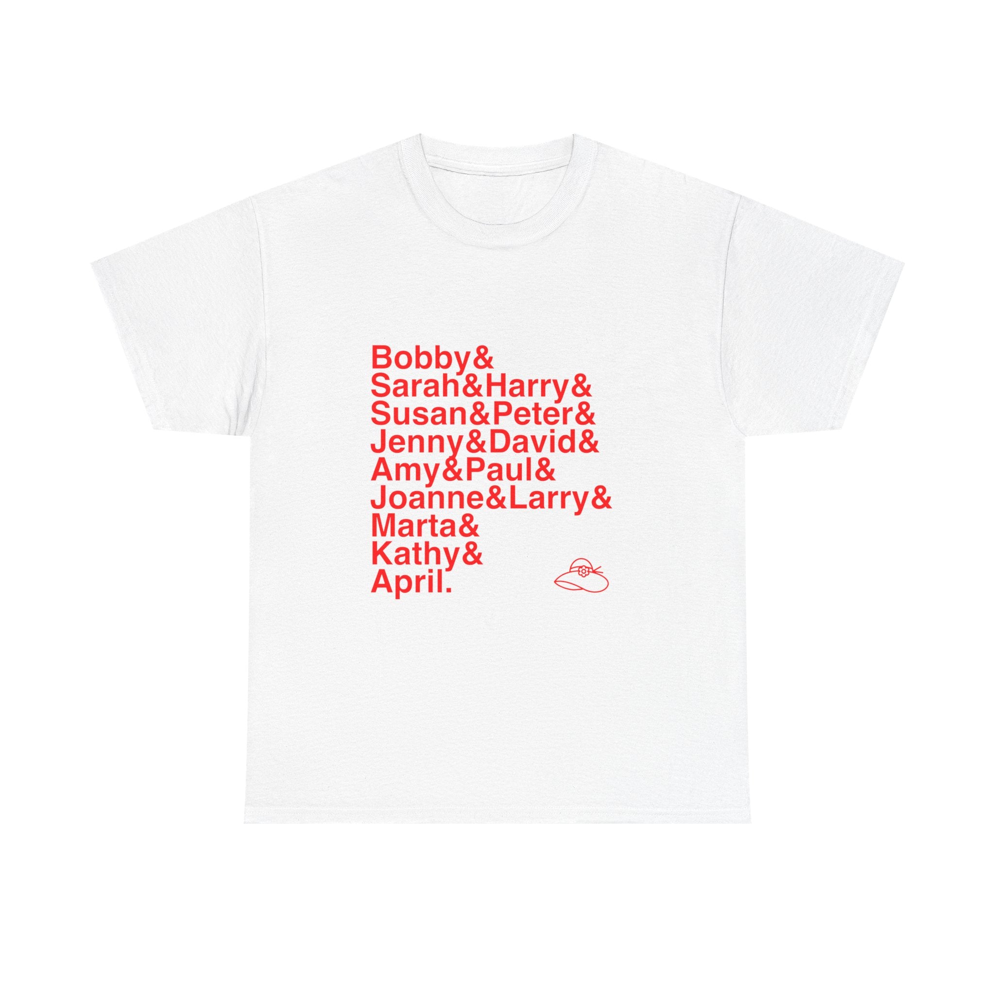 Company T-Shirt - Bobby, Joanne Names List Tee | Being Alive, Sondheim Broadway Musical Gift, Theatre Fan