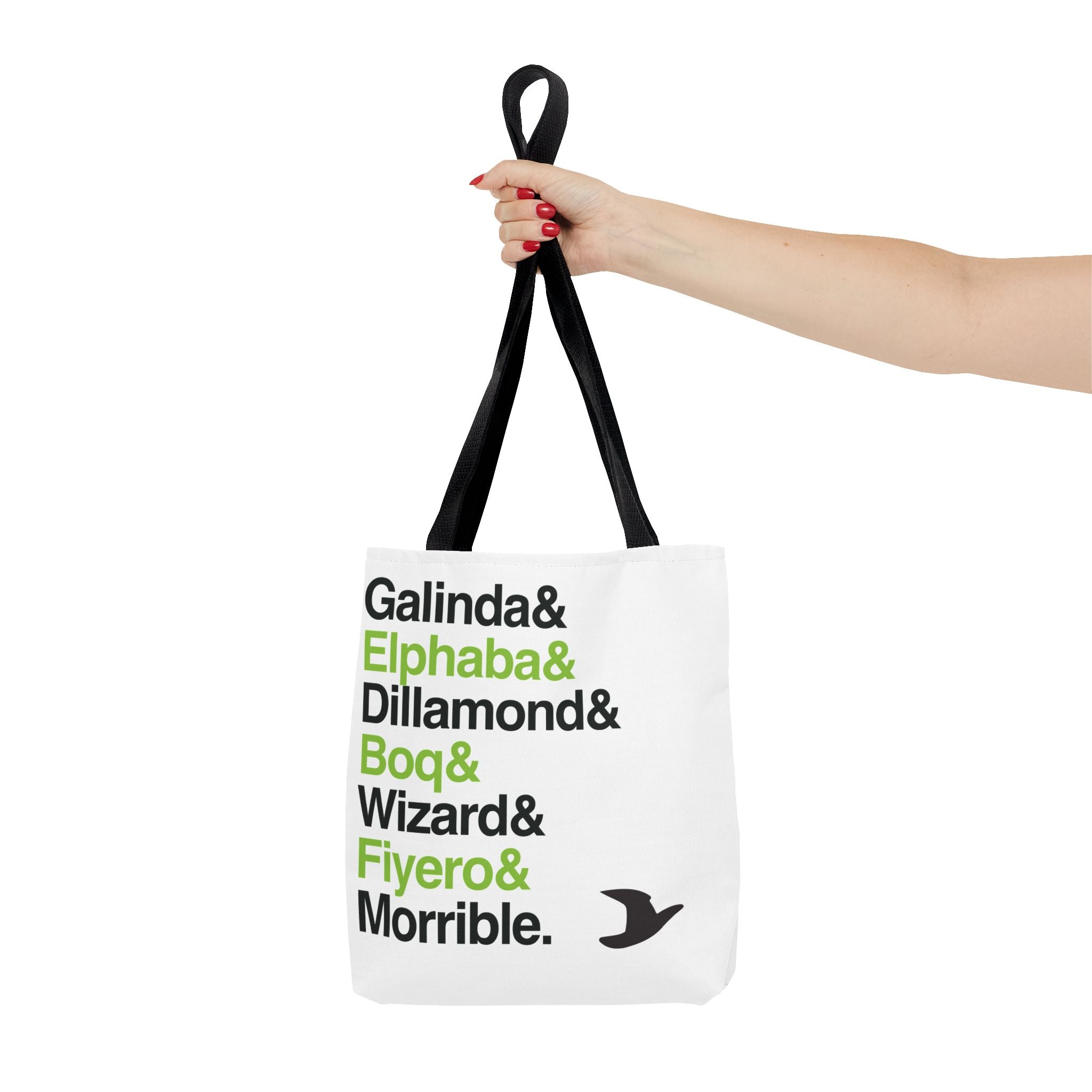 Wicked Tote Bag - Elphaba, Glinda Names List Bag | Defying Gravity Broadway Musical Gift, Durable Canvas